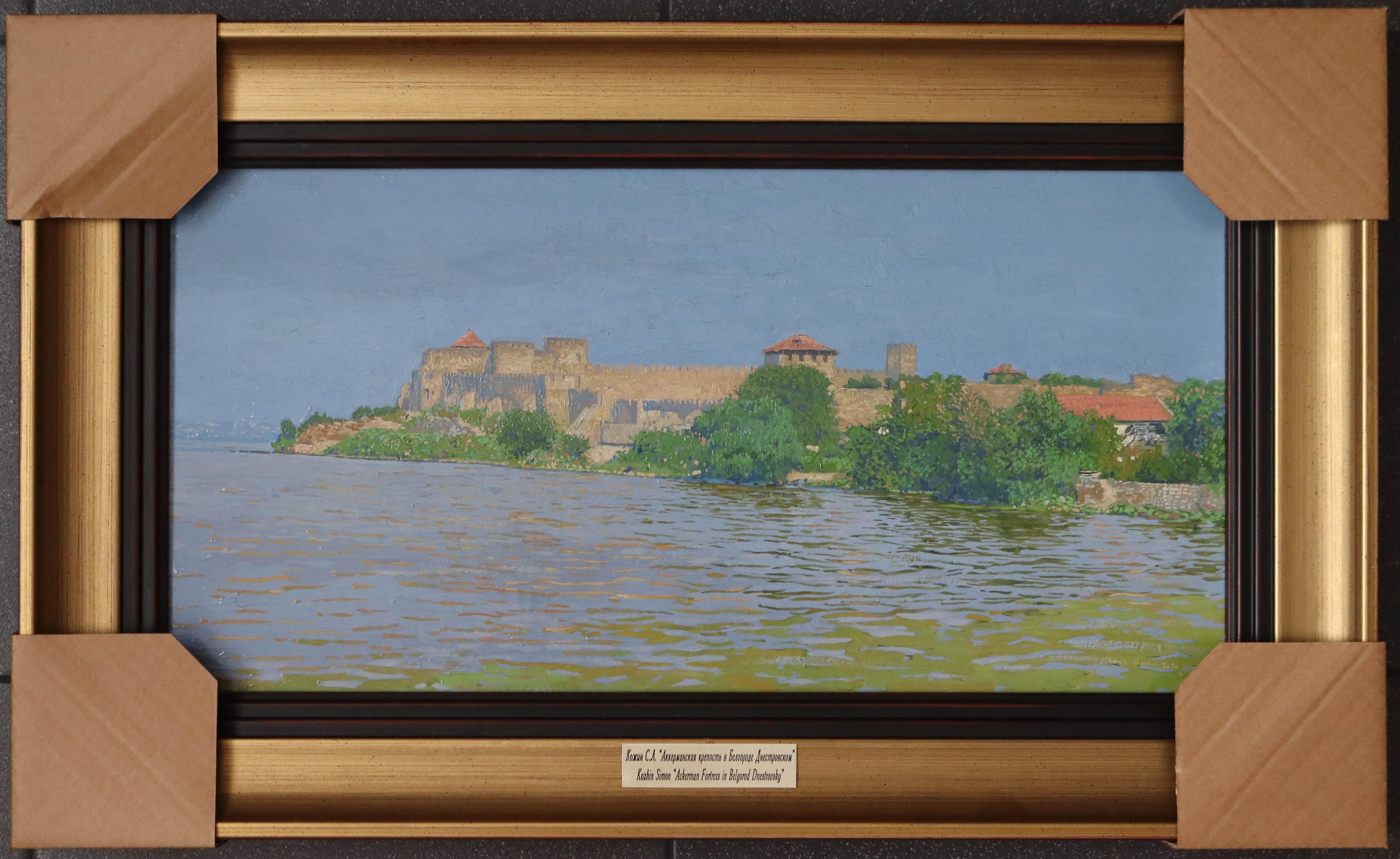 Bilhorod-Dnistrovskyi Akkerman fortress Oil landscape painting by Russian artist For Sale 16