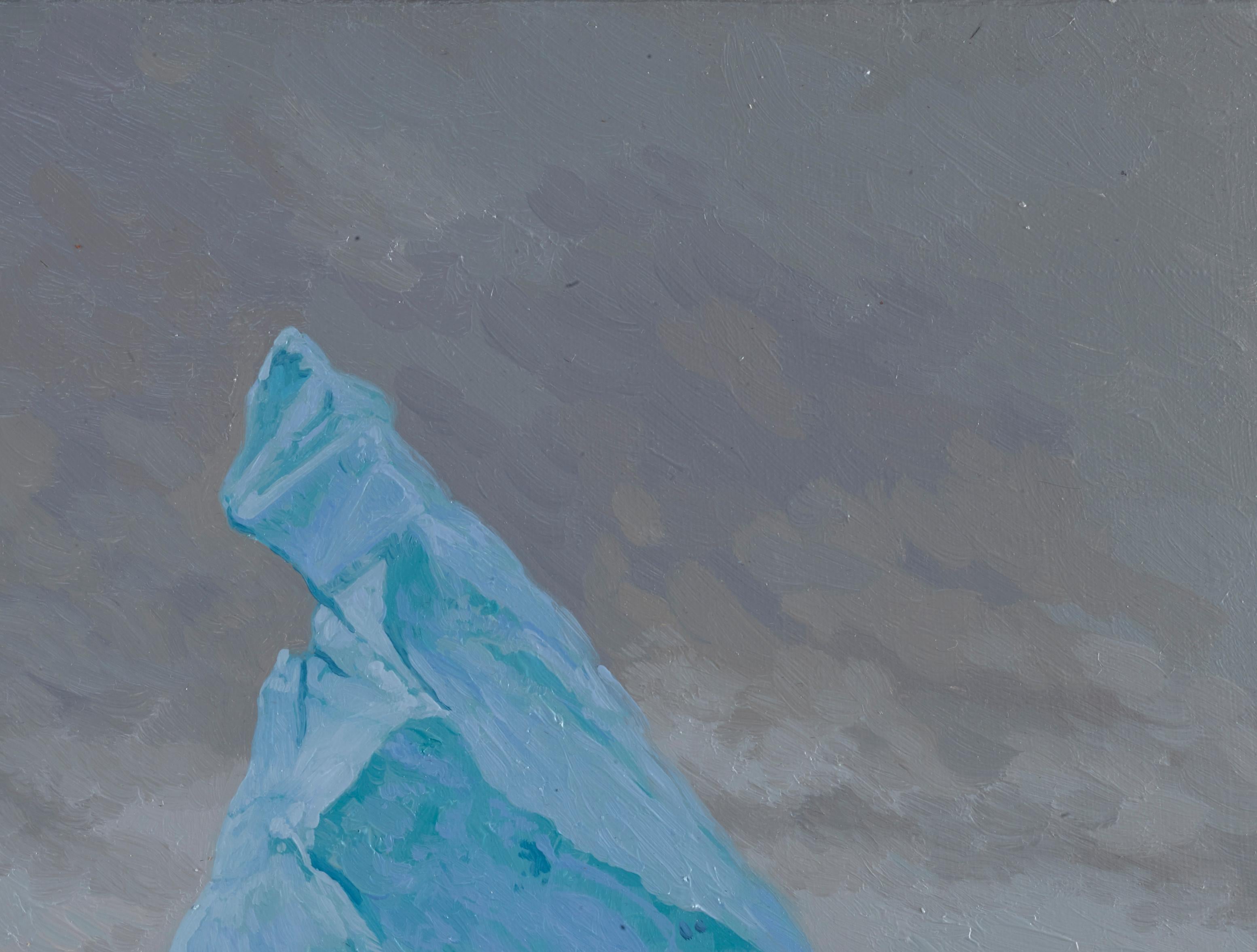 Blocks Hours of Ice - Impressionist Painting by Simon Kozhin