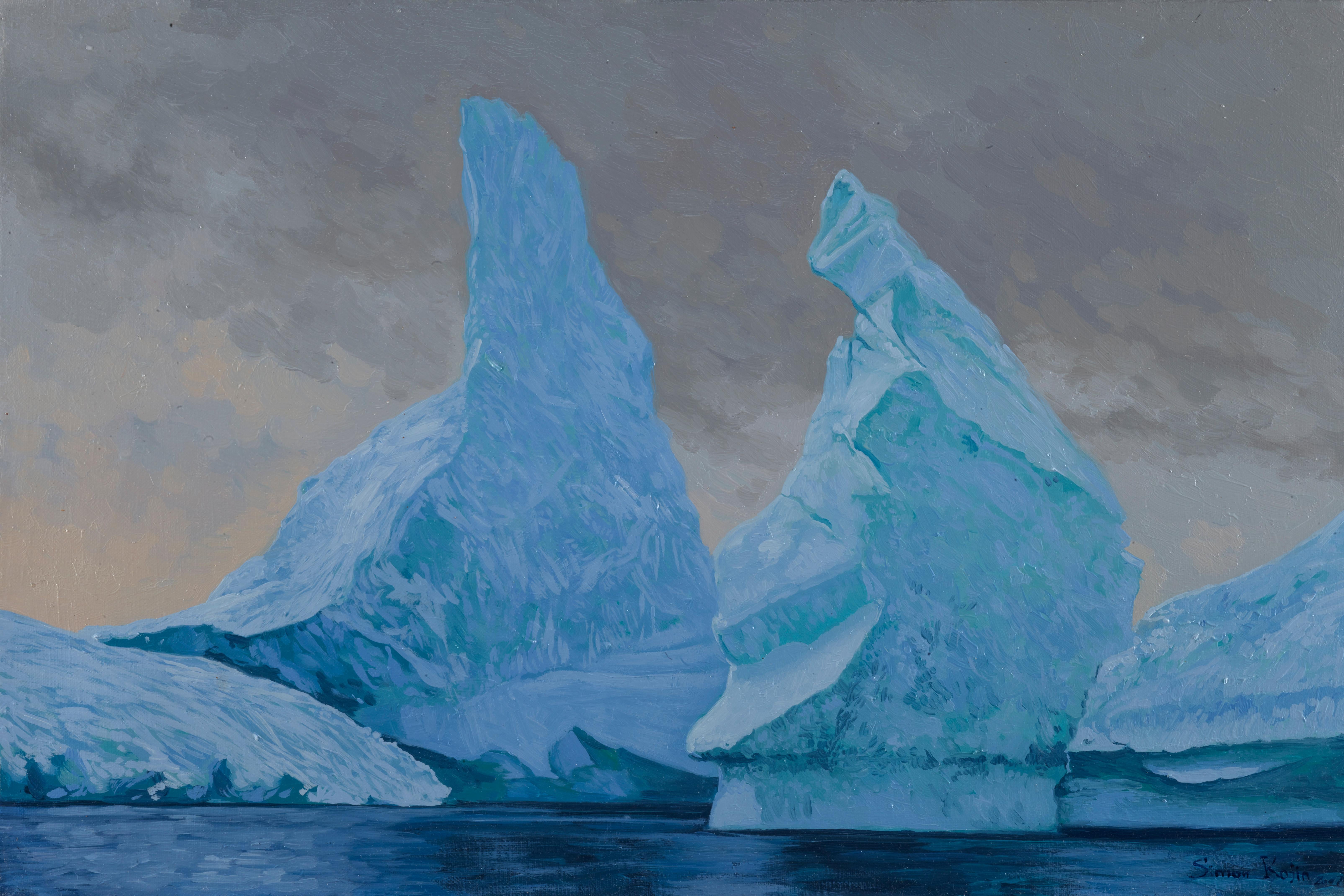 Landscape Painting de Simon Kozhin - Bloquea Horas de Hielo