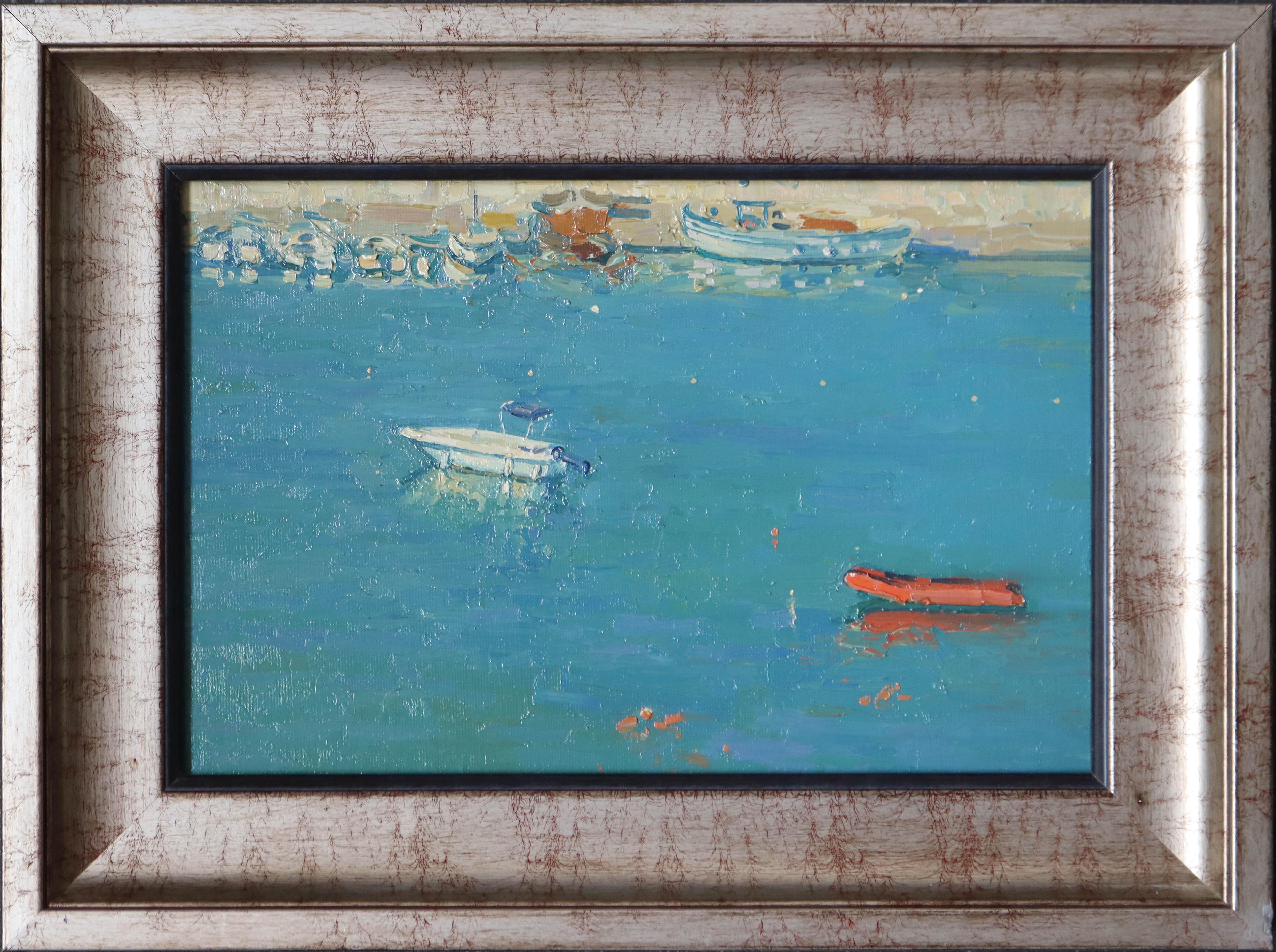 Boats at sea. Bali. Crete. Greece For Sale 3