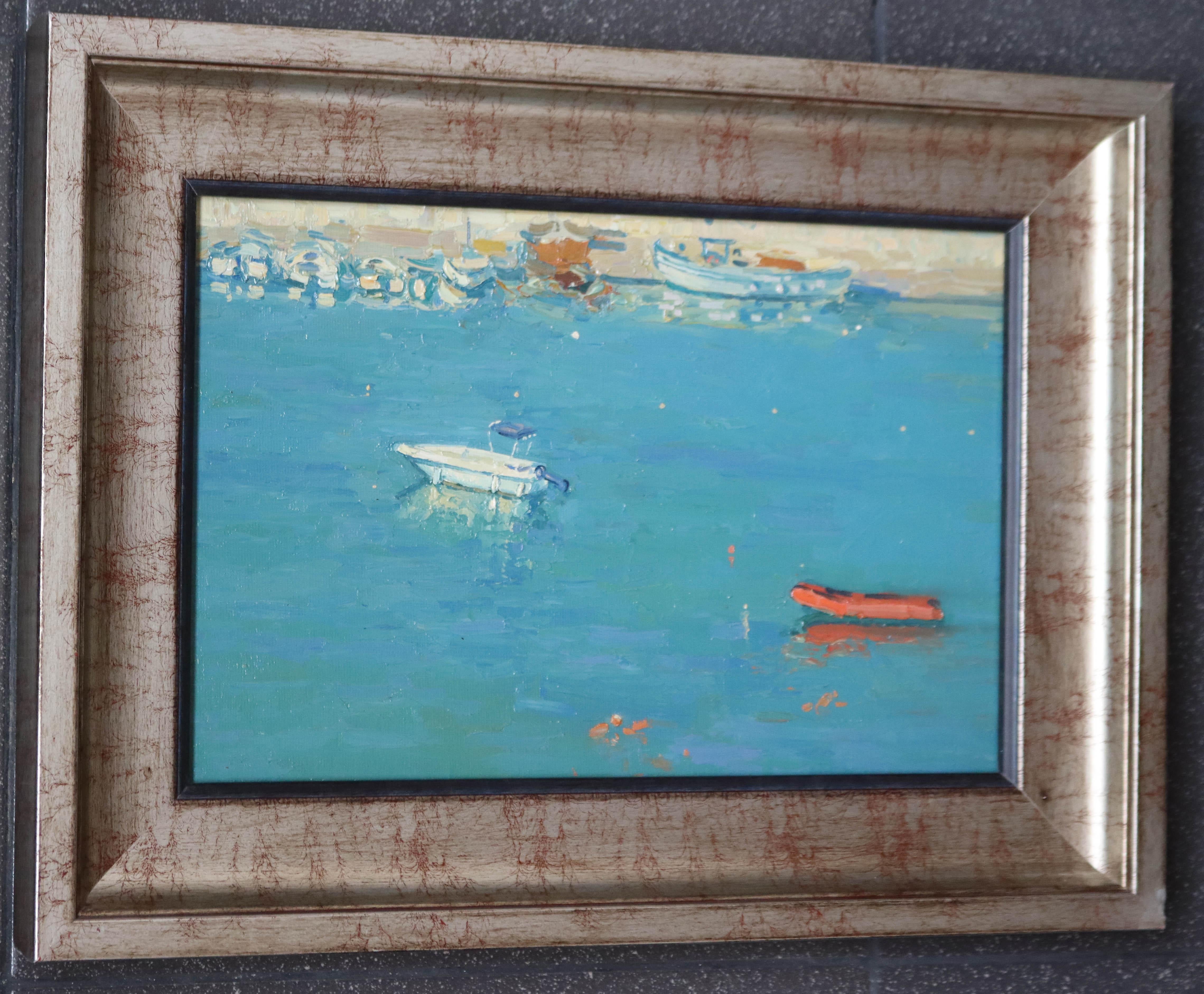 Boats at sea. Bali. Crete. Greece For Sale 4