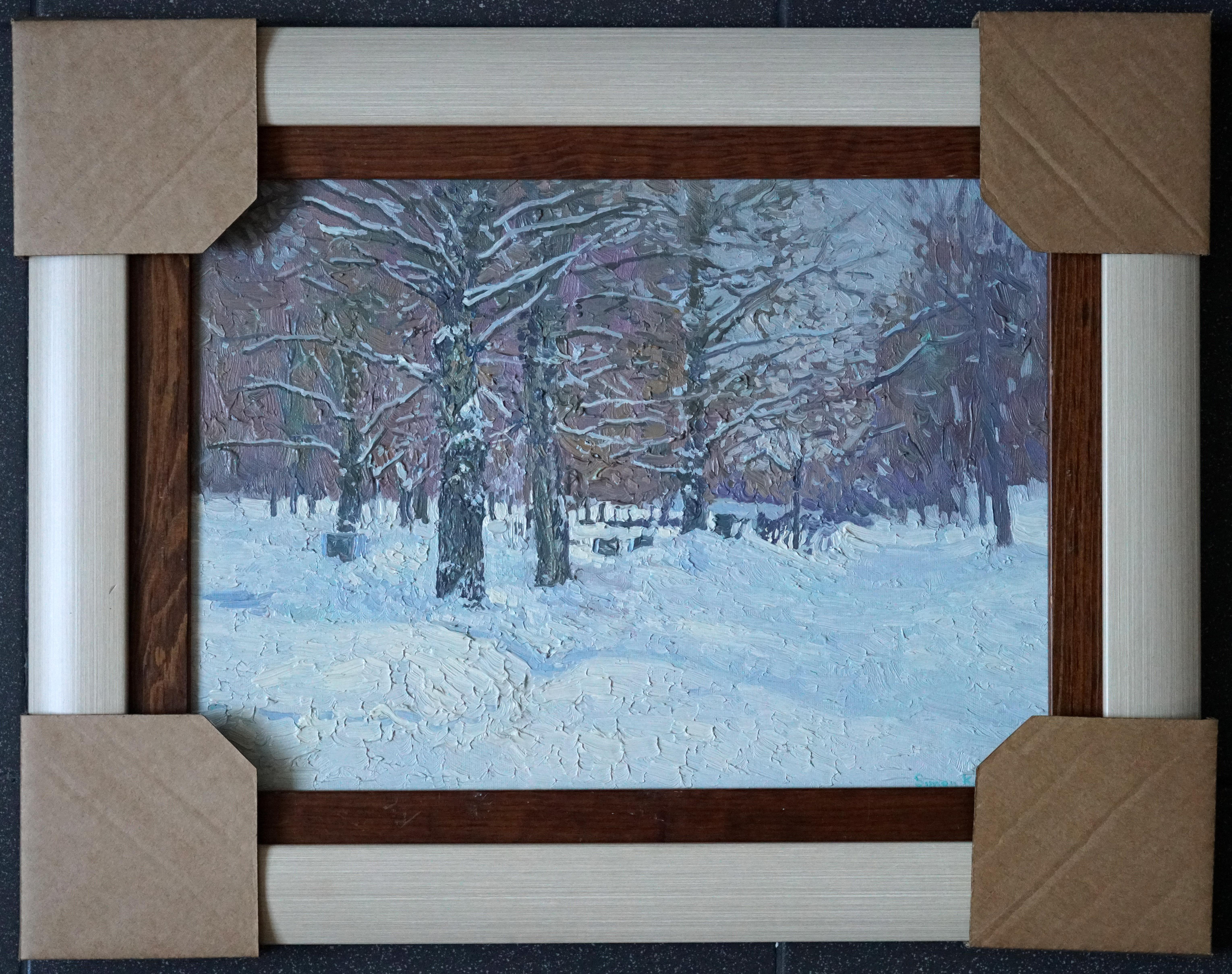 Boulevard im Winter. Alt-Maryino im Angebot 11