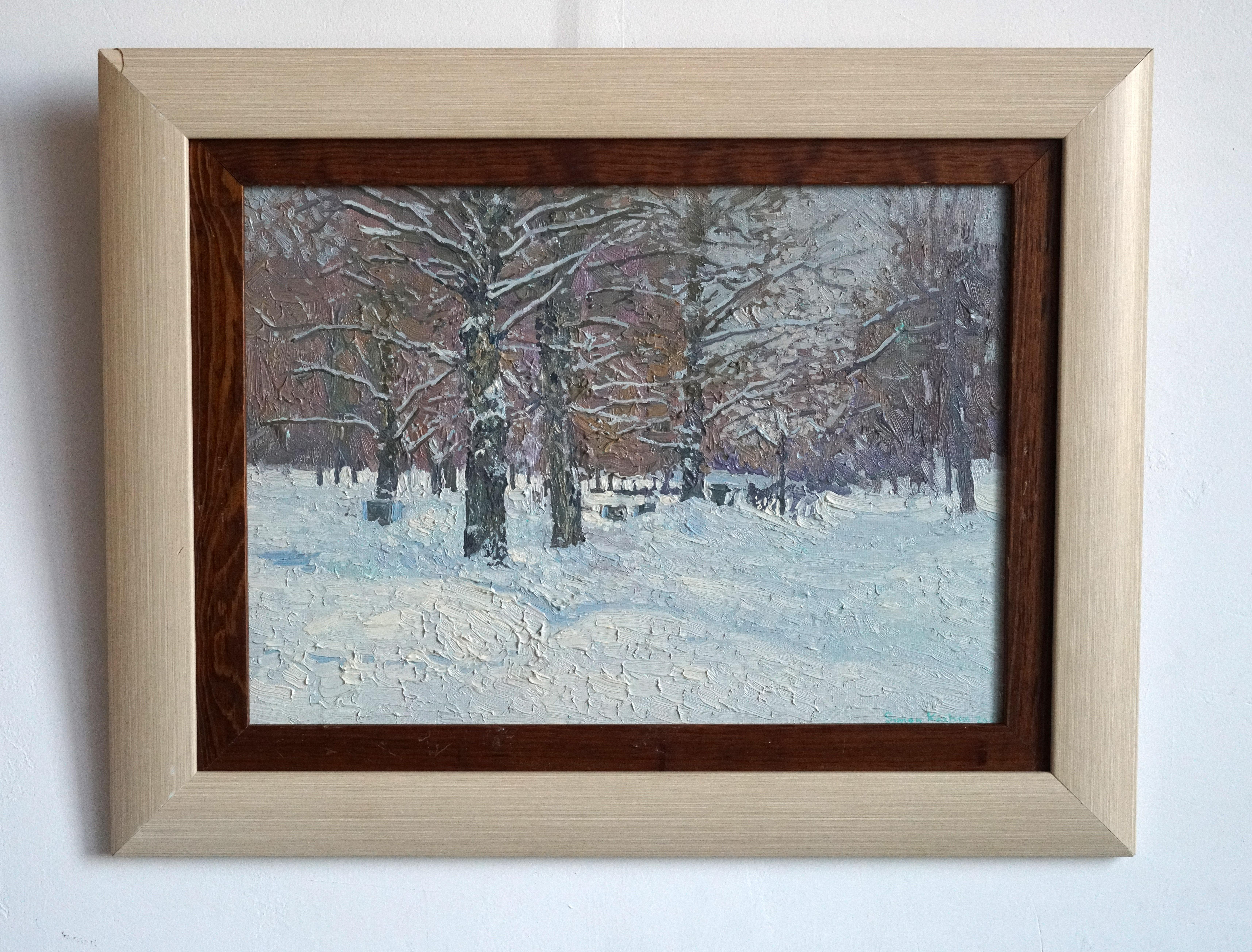 Boulevard im Winter. Alt-Maryino im Angebot 13