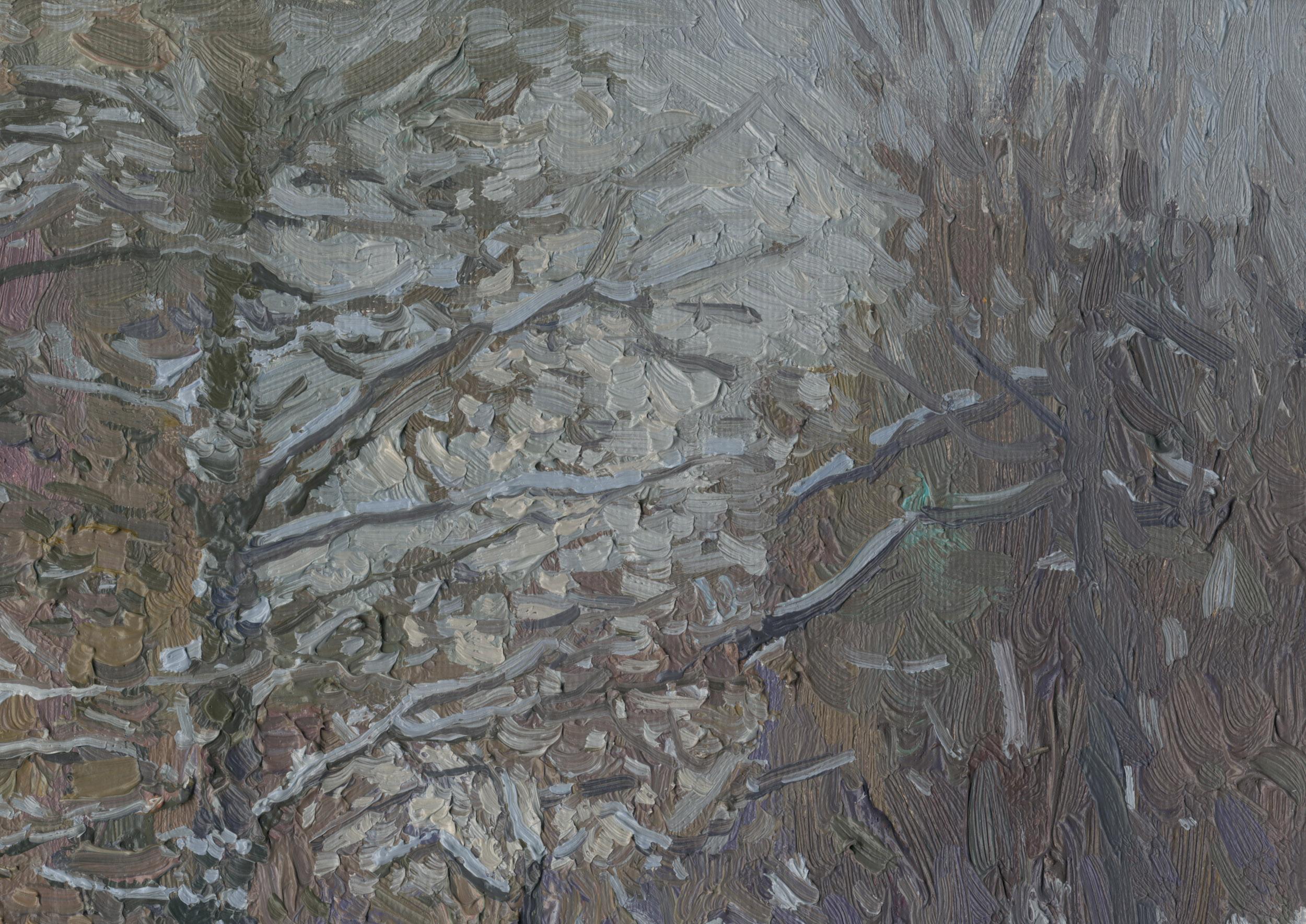 Boulevard im Winter. Alt-Maryino (Impressionismus), Painting, von Simon Kozhin