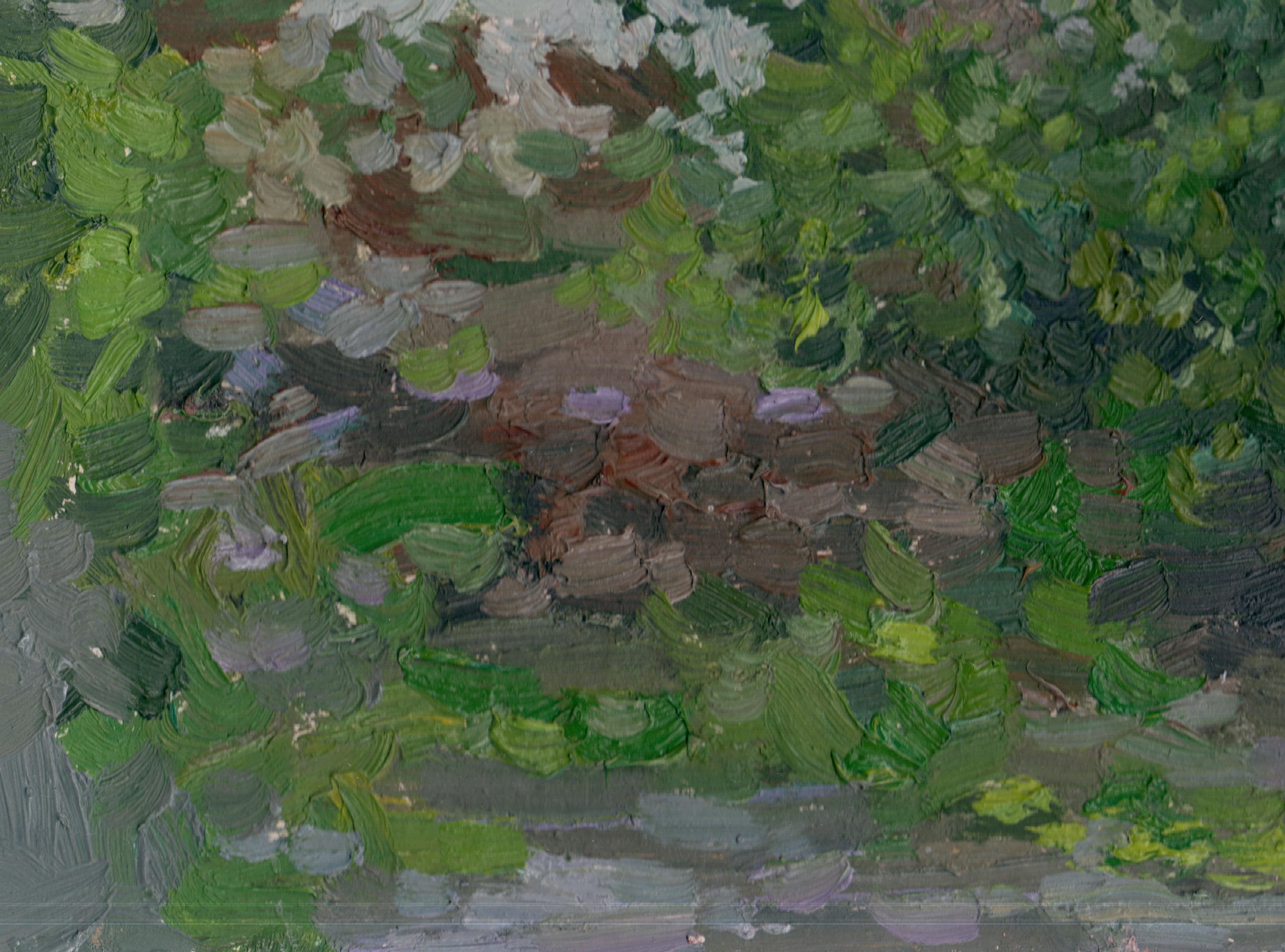 Busch (Grau), Landscape Painting, von Simon Kozhin