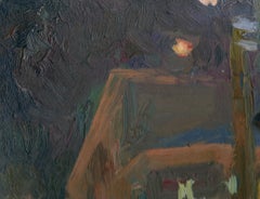 Chistye Prudy Pintura impresionista 2001 Óleo sobre tabla 18 x 24 cm Enmarcado Nuevo