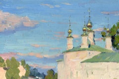 Church of the Myrrh-Bearing Women, Veliky Ustyug, Impressionist Oil on Cardboard
