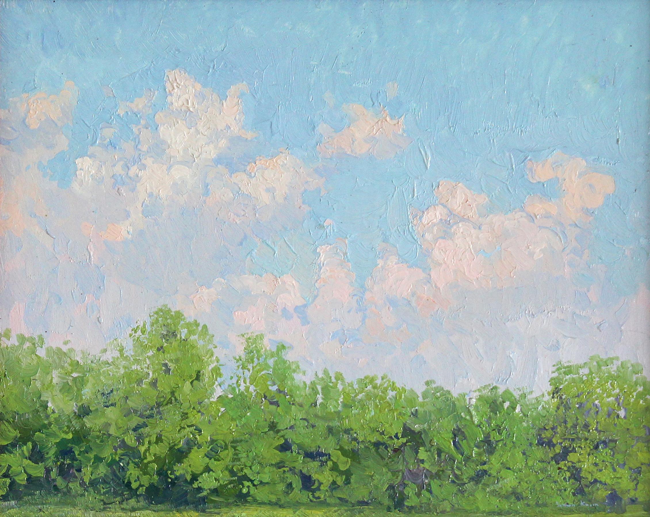 Simon Kozhin Landscape Painting - Clouds. Botanical Garden