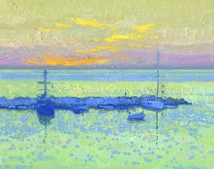 Dawn in Bali. Yachts