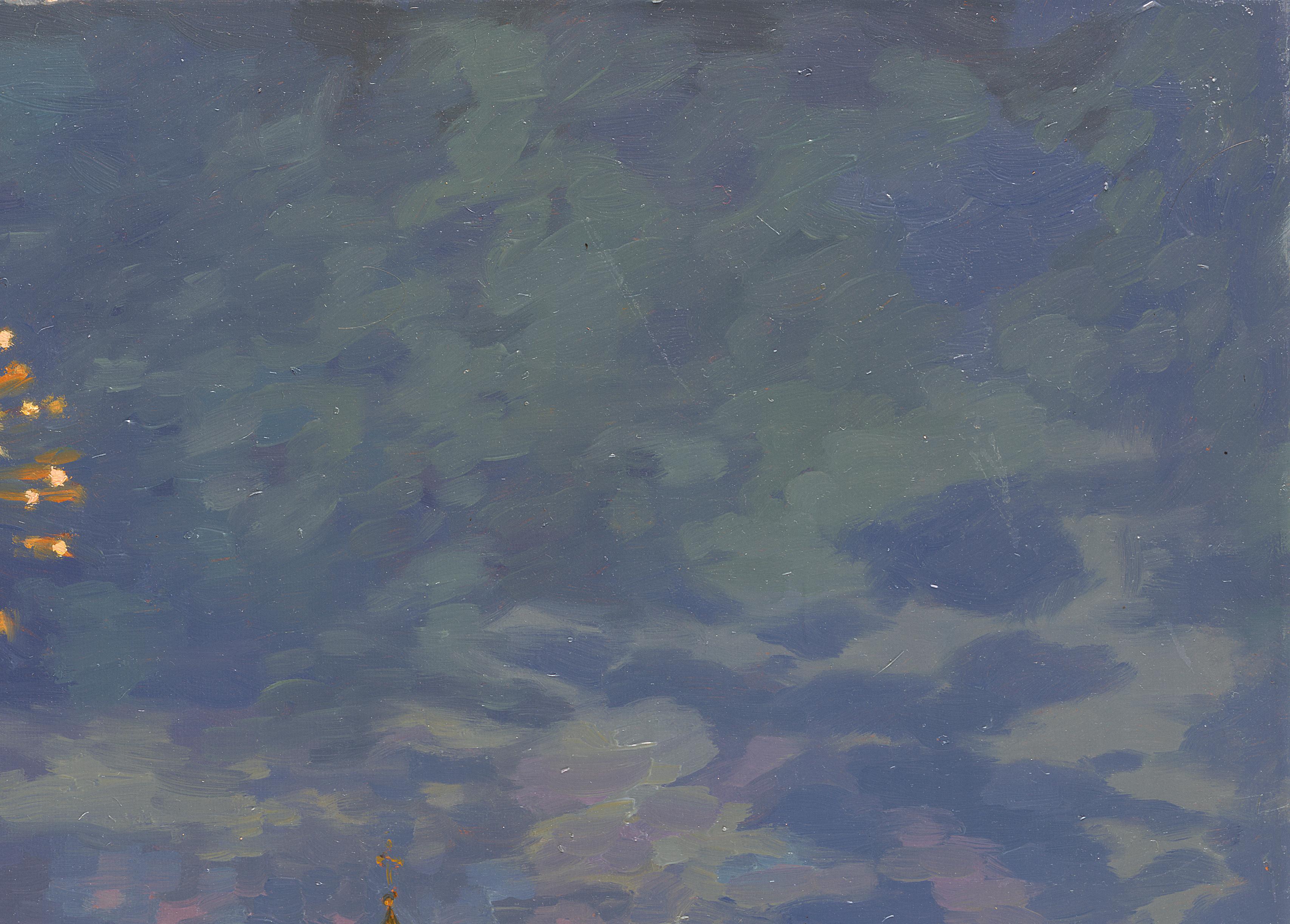 Day of the city - Impressionist Painting by Simon Kozhin