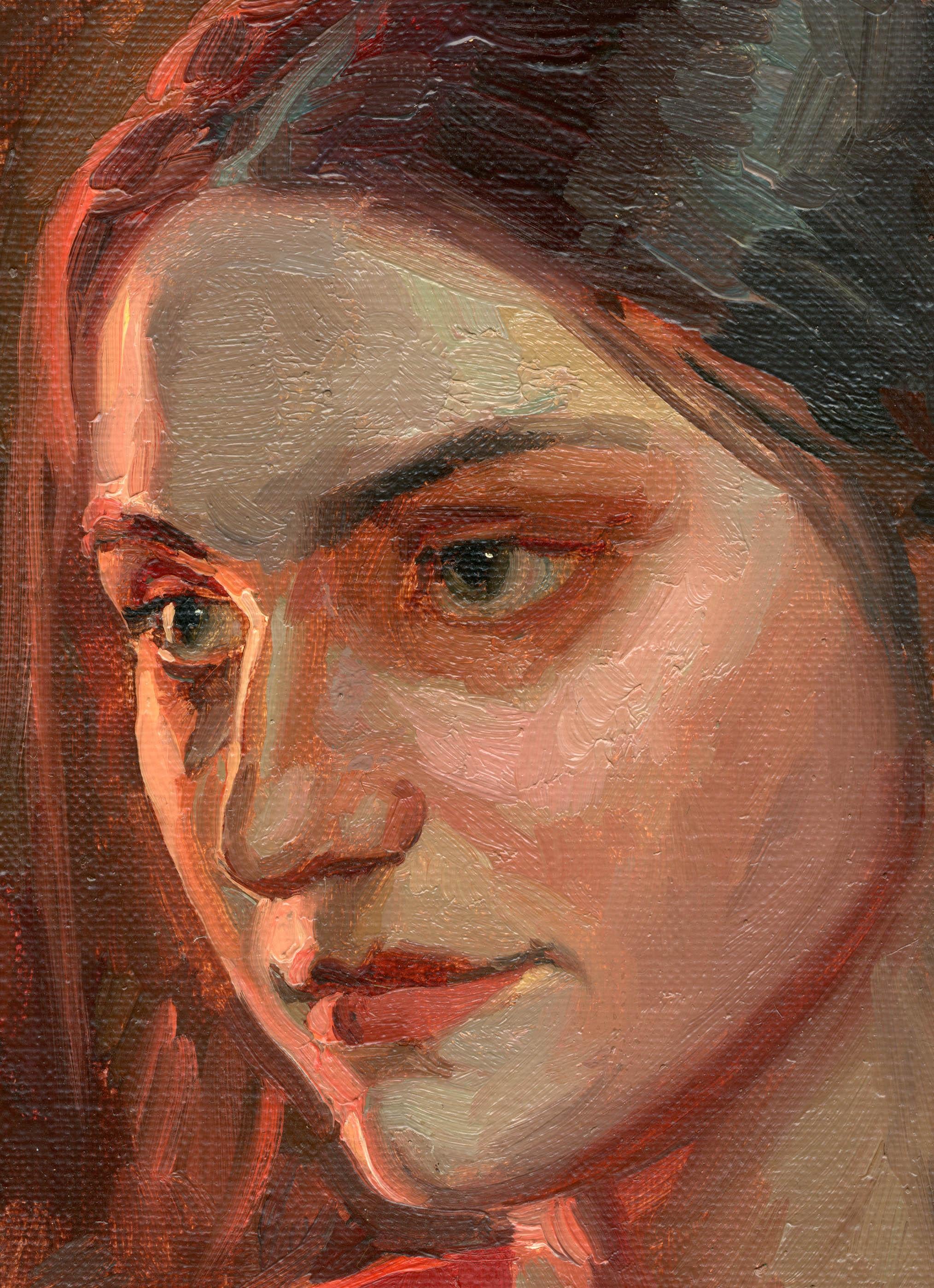 Etude. Maria Epifanova - Painting by Simon Kozhin