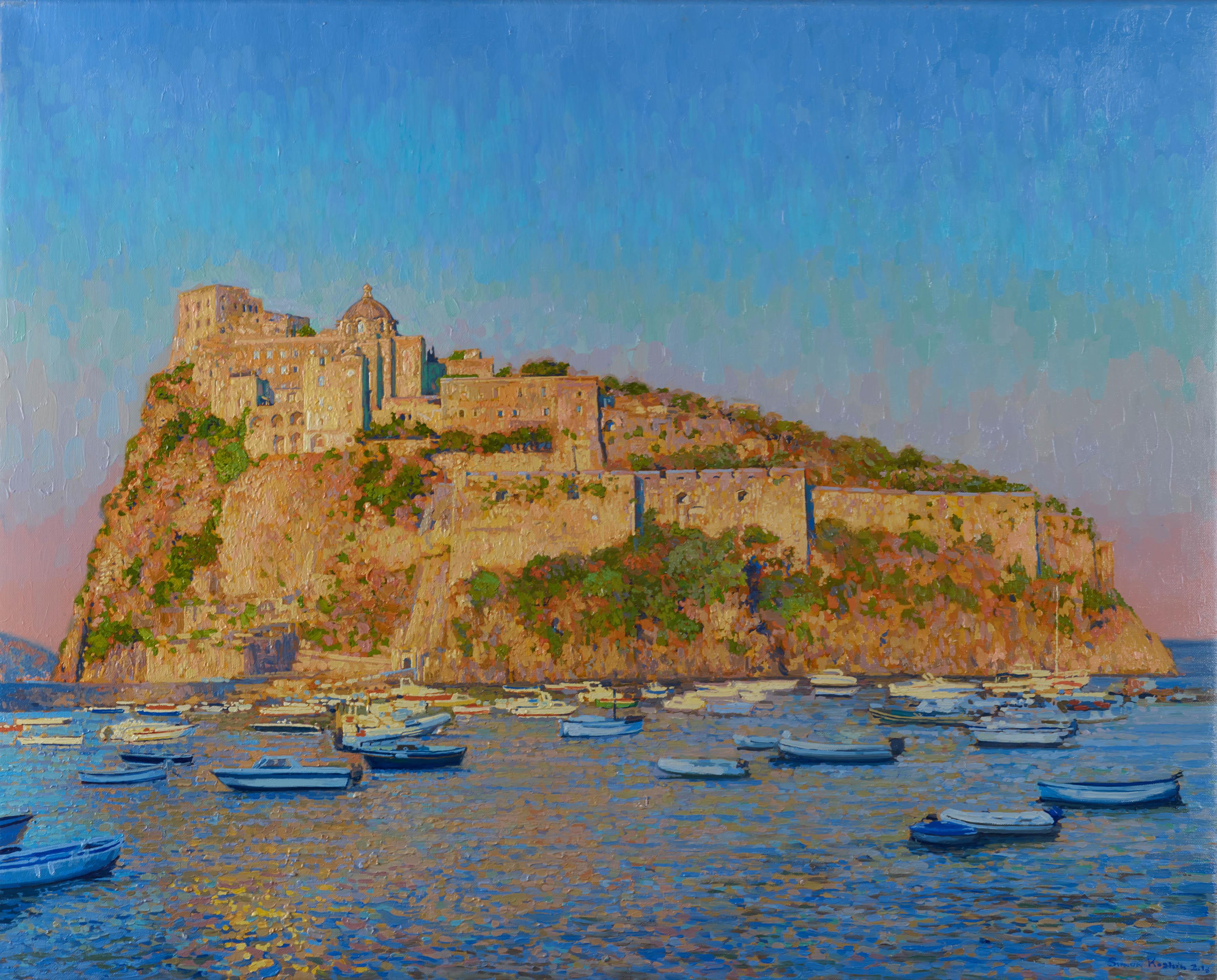 Simon Kozhin Interior Painting - Evening. Aragon castle. Ischia. Italy