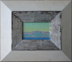 Evening at Patraikos bay: Impressionist Oil Painting on Canvas