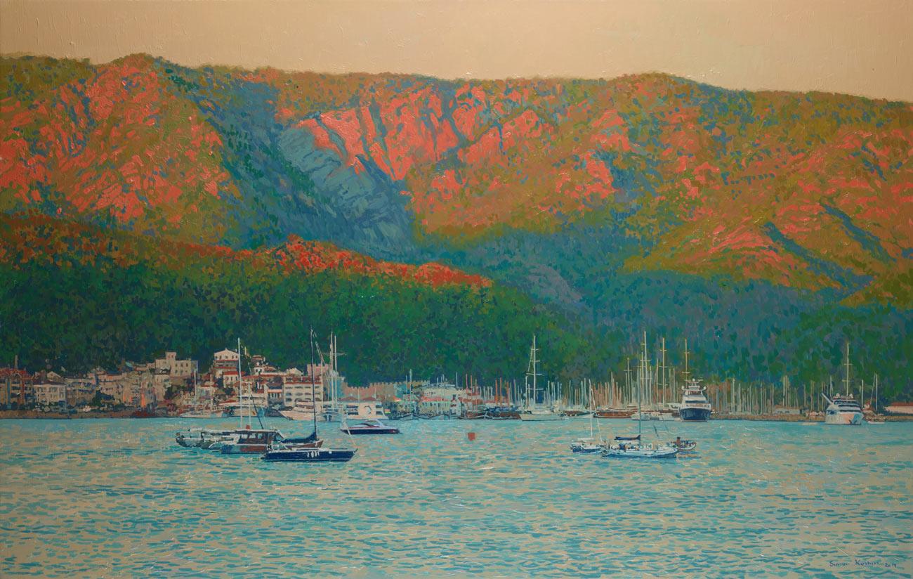Simon Kozhin Landscape Painting - Evening in Marmaris