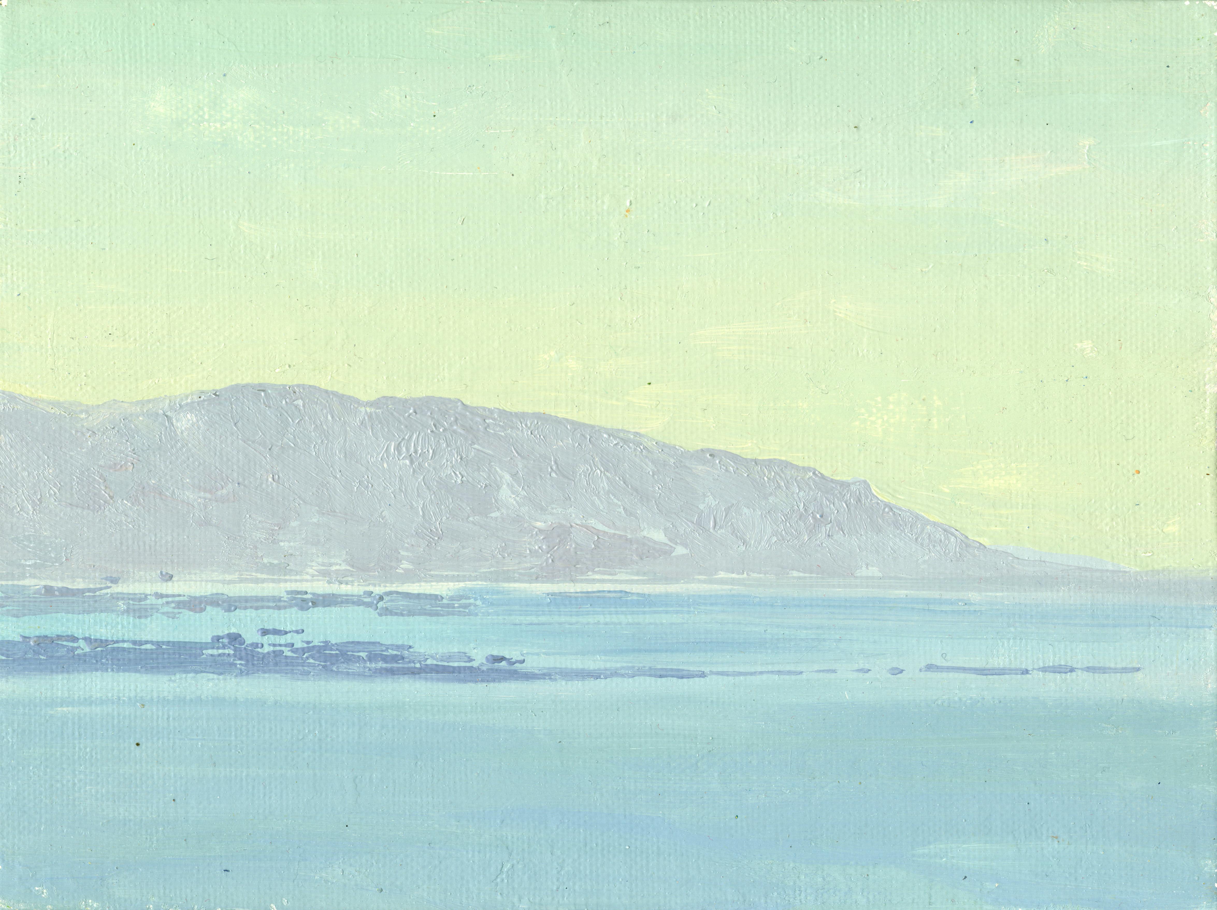 Landscape Painting de Simon Kozhin - Atardecer cerca de Malia. Creta