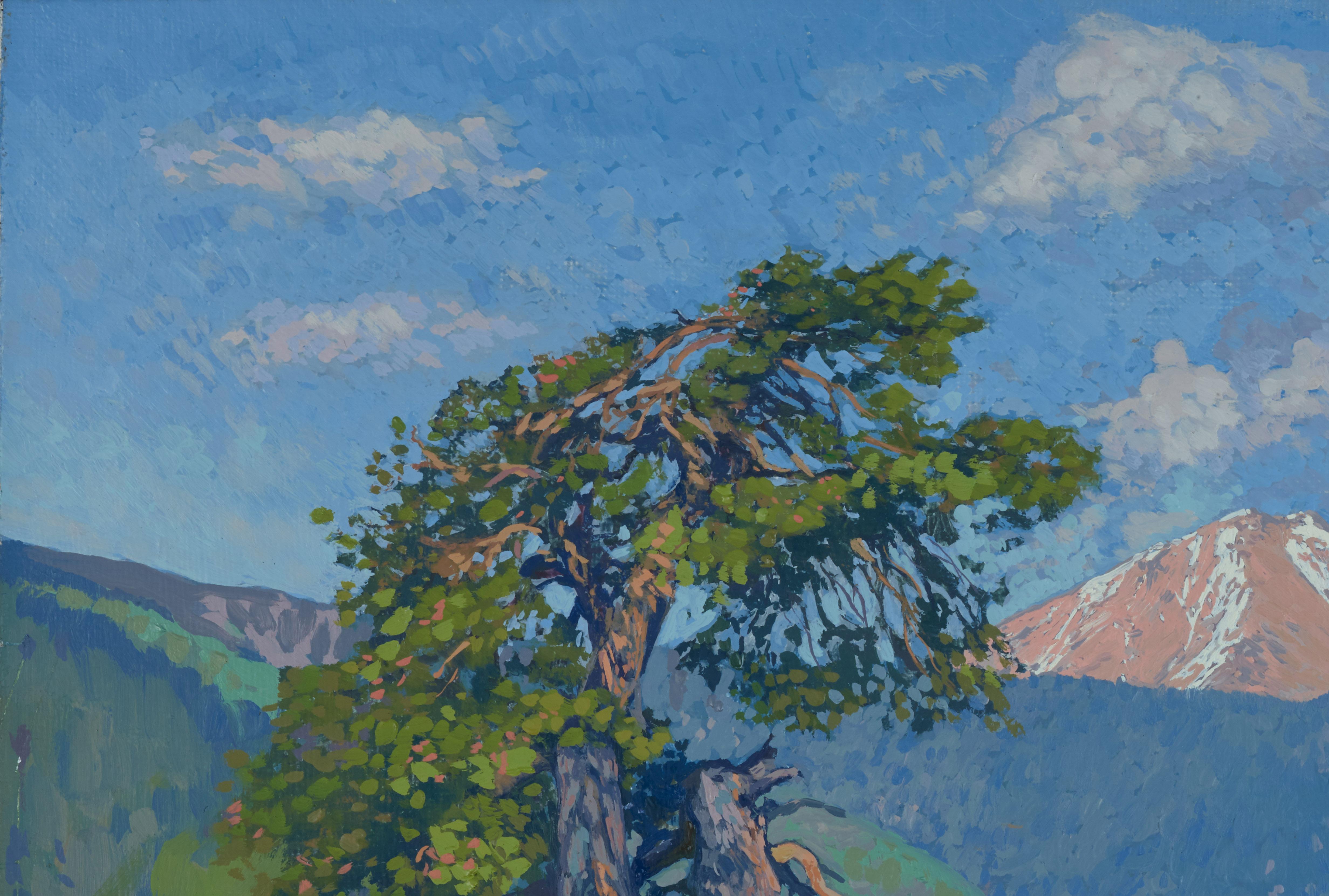 Evening. Teberda - Painting by Simon Kozhin