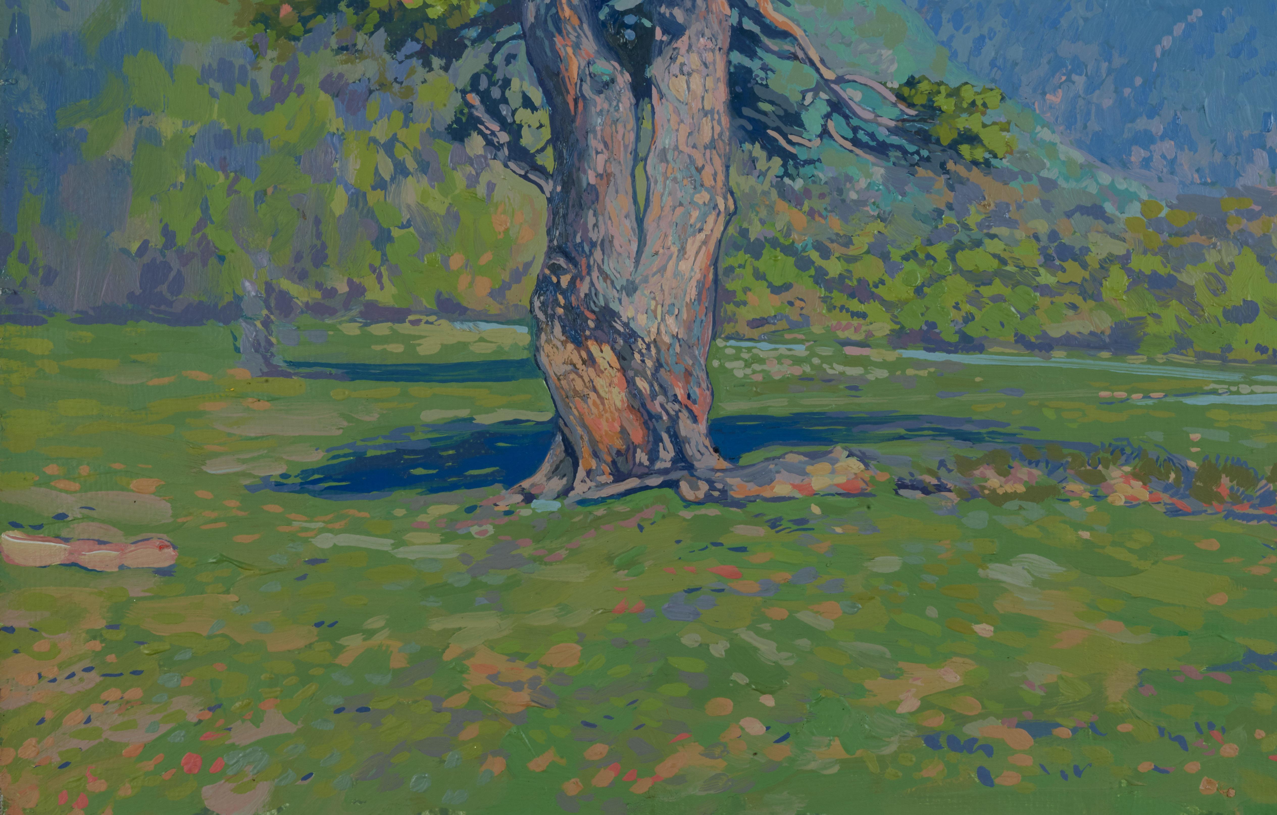 Evening. Teberda - Impressionist Painting by Simon Kozhin