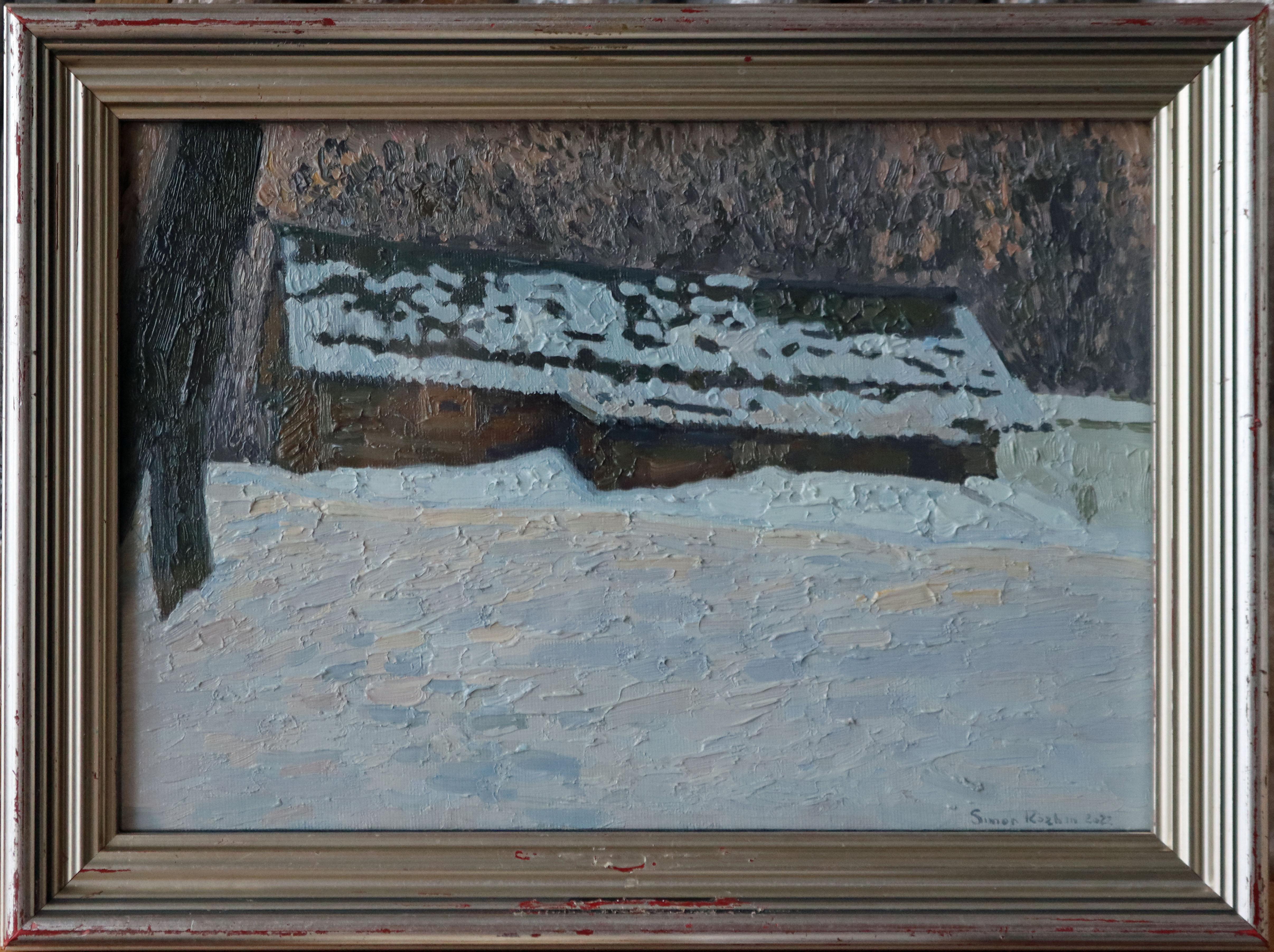 February. Meadery. Kolomenskoye - Painting by Simon Kozhin