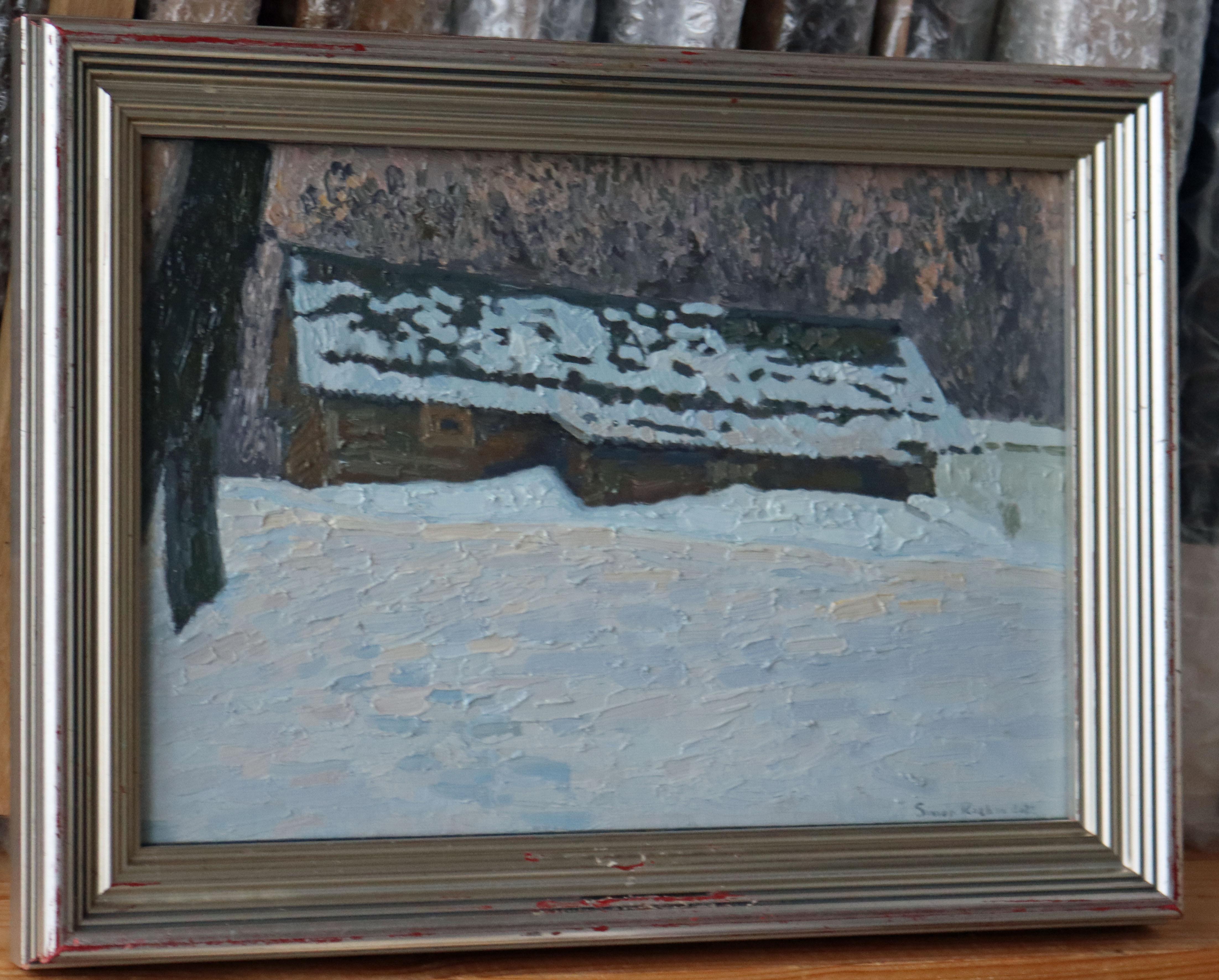 February. Meadery. Kolomenskoye - Impressionist Painting by Simon Kozhin