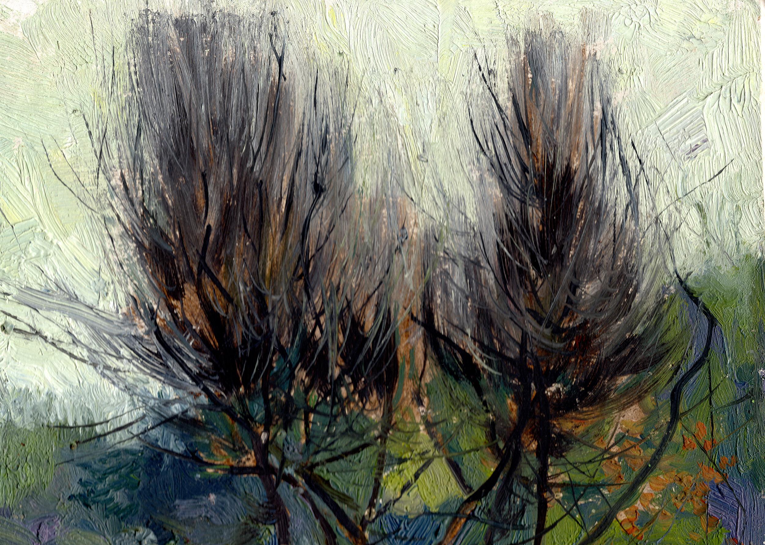 Erstes Grün (Impressionismus), Painting, von Simon Kozhin