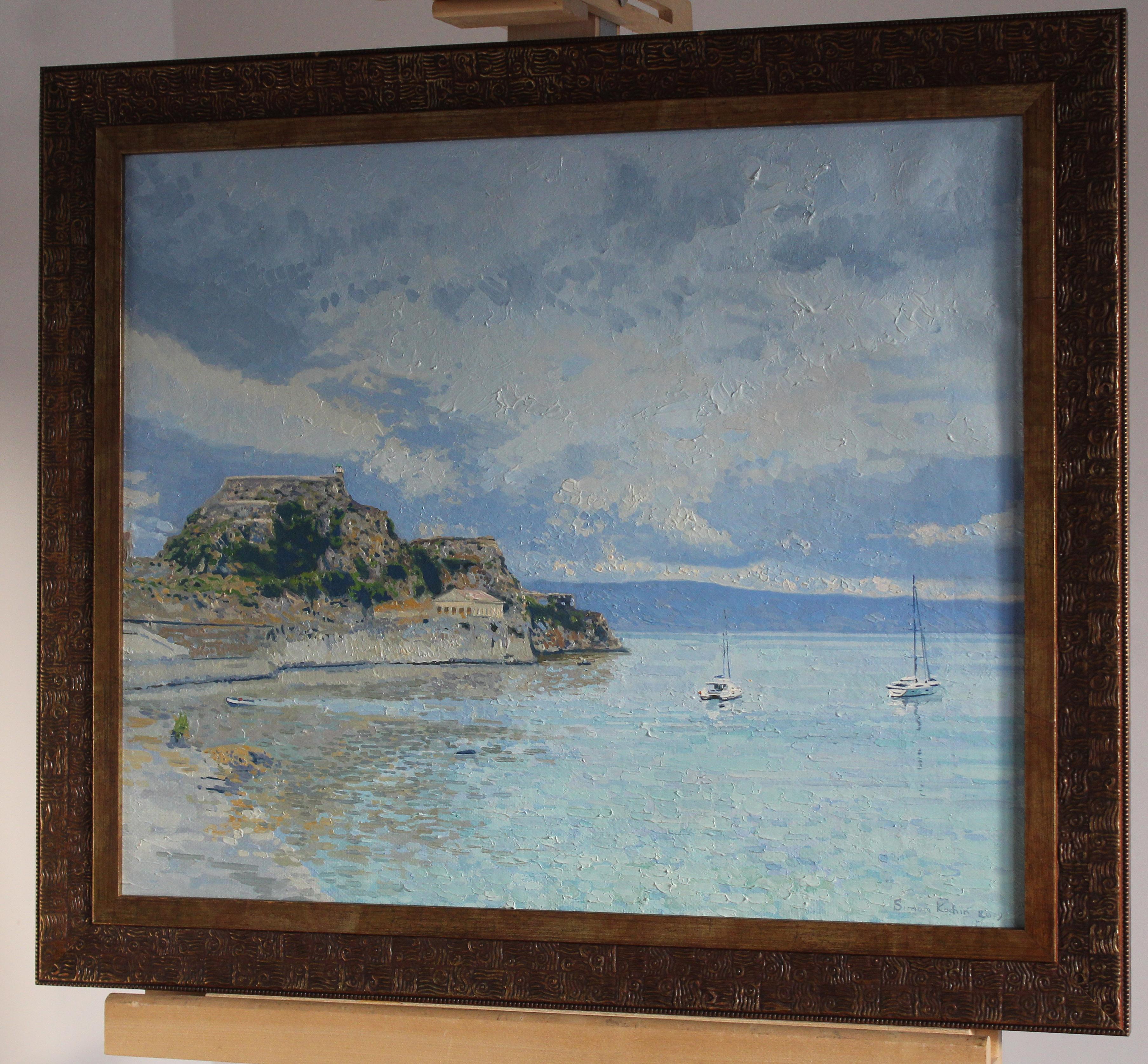 Garitsa Bay, Original Oil Painting by Simon Kozhin For Sale 10