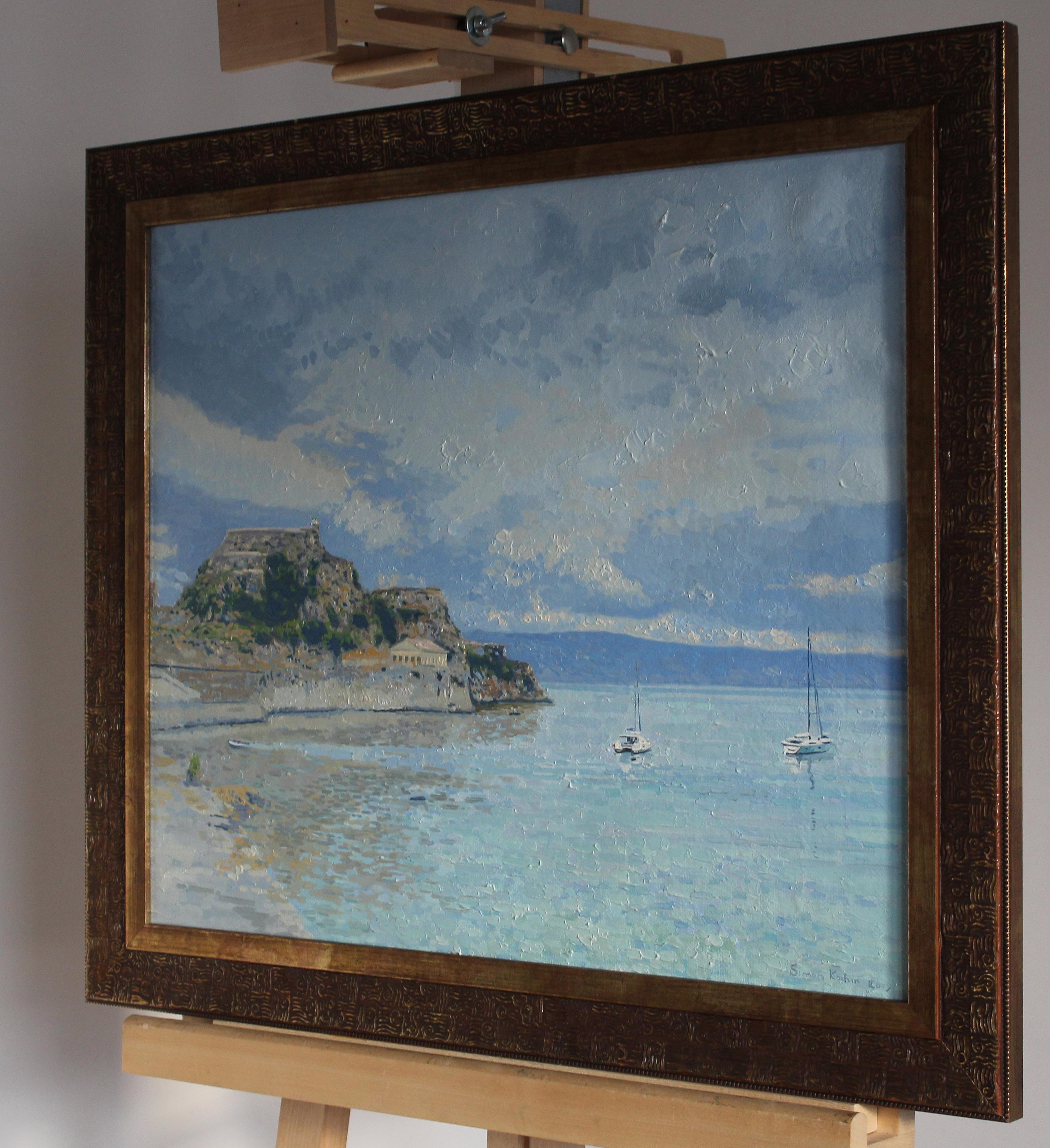 Garitsa Bay, Original Oil Painting by Simon Kozhin For Sale 11