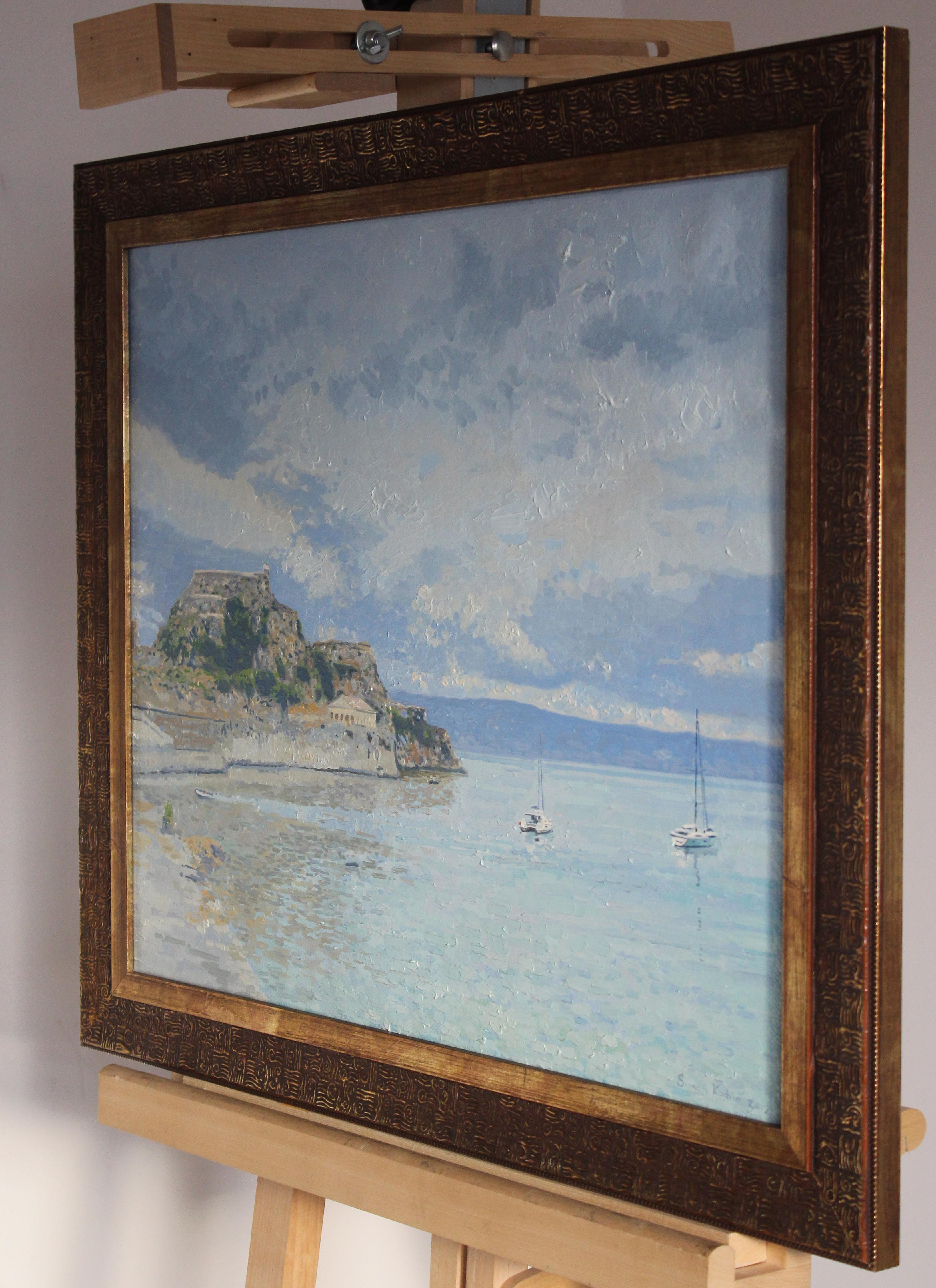 Garitsa Bay, Original Oil Painting by Simon Kozhin For Sale 12