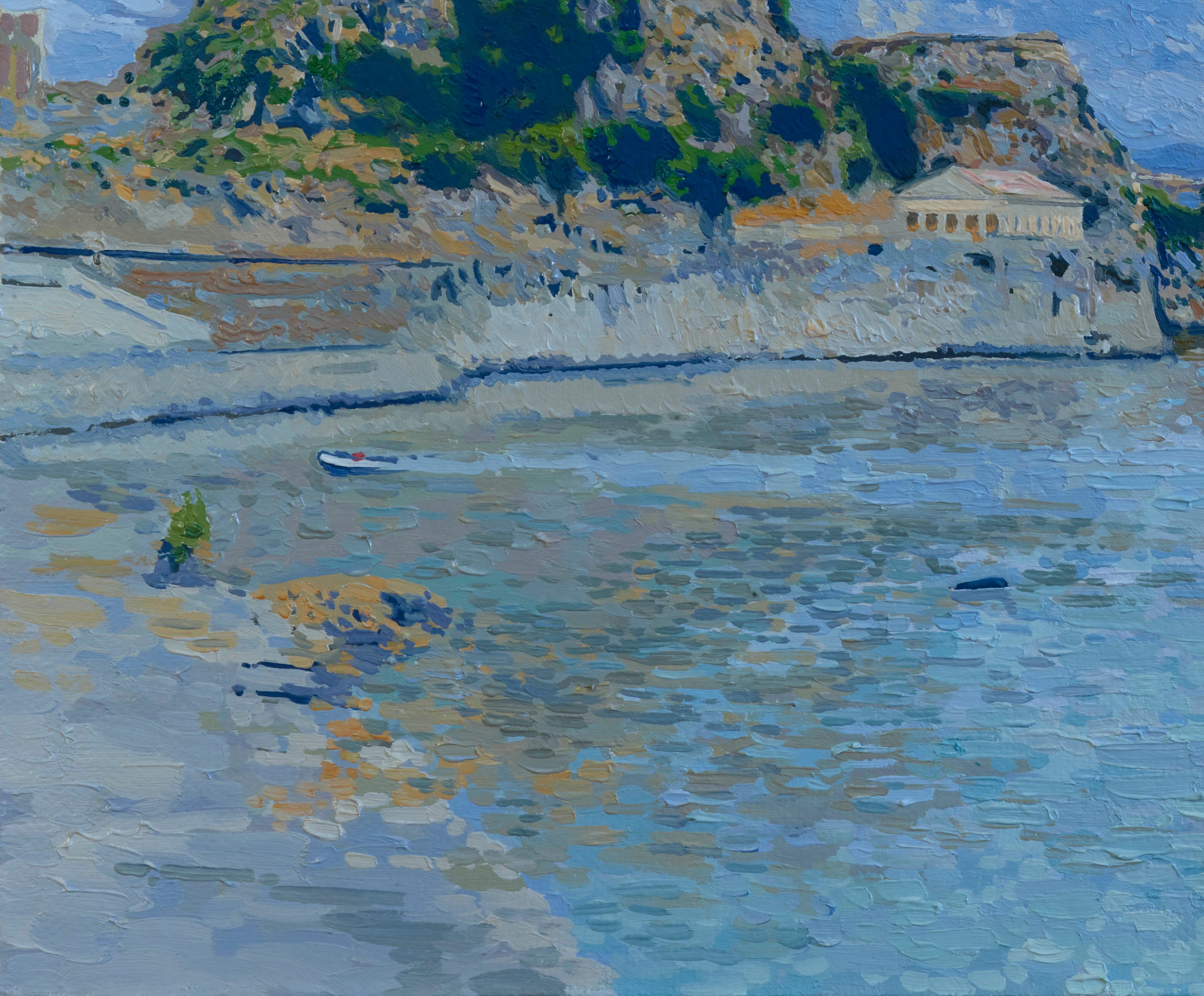 Garitsa Bay, Original Oil Painting by Simon Kozhin For Sale 3