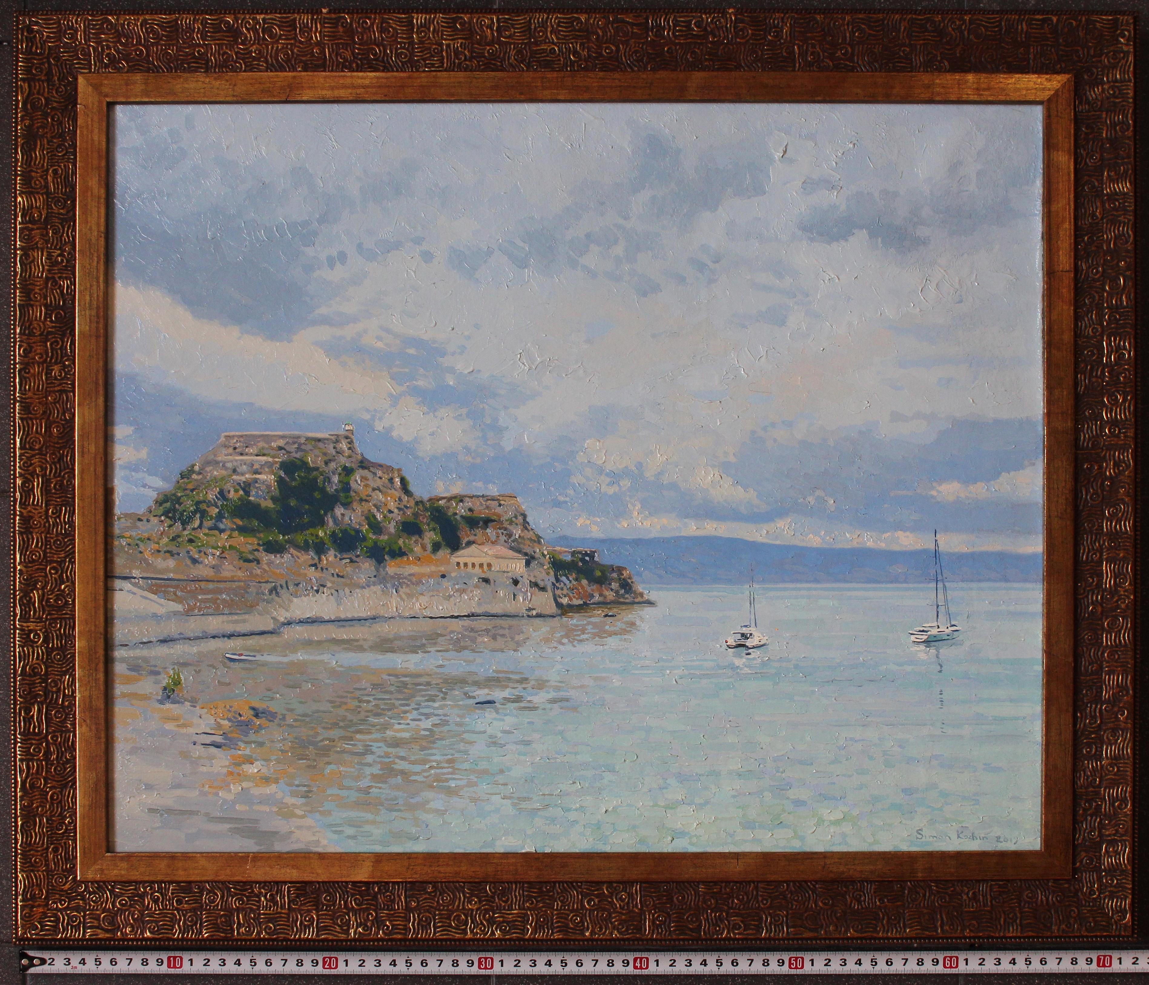 Garitsa Bay, Original Oil Painting by Simon Kozhin For Sale 6
