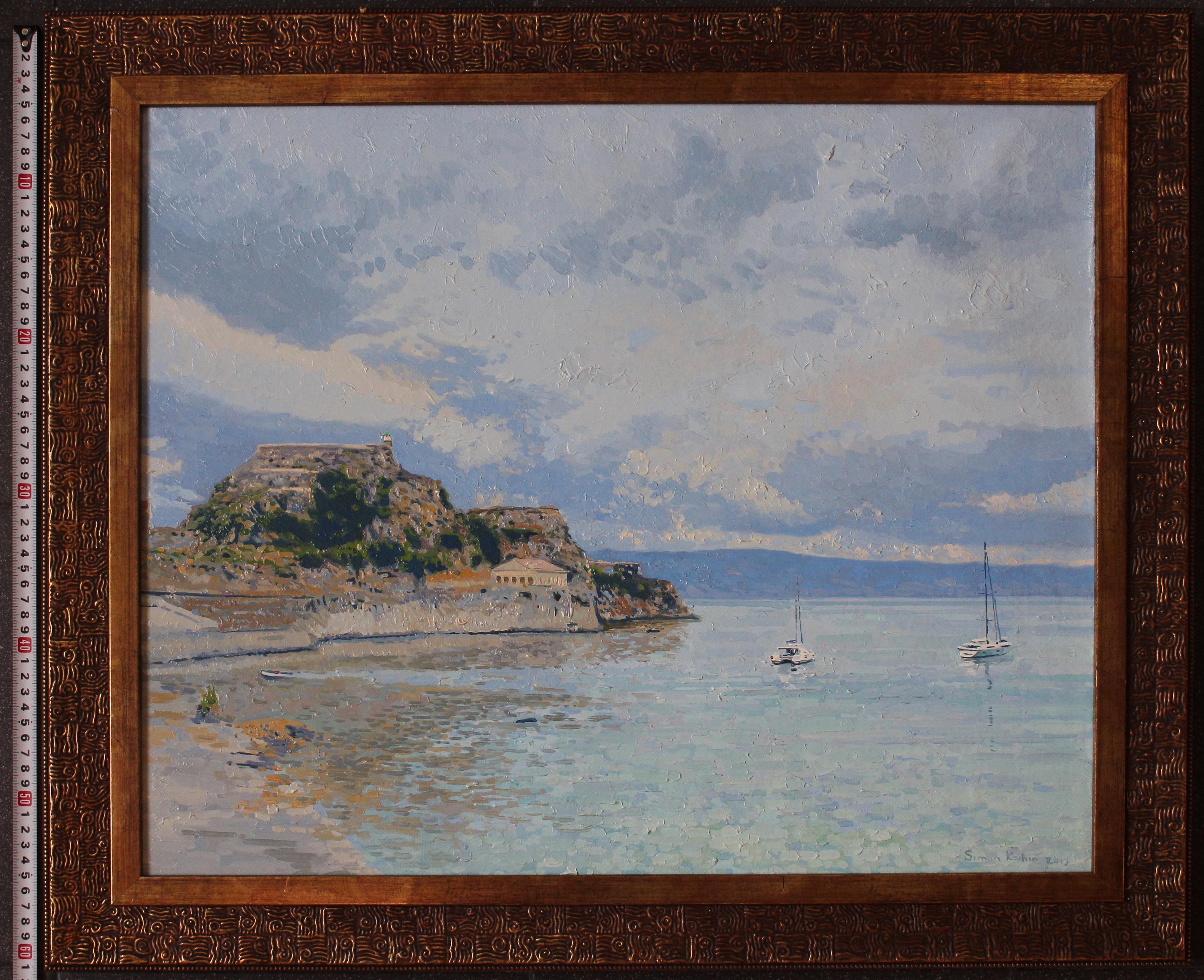 Garitsa Bay, Original Oil Painting by Simon Kozhin For Sale 7