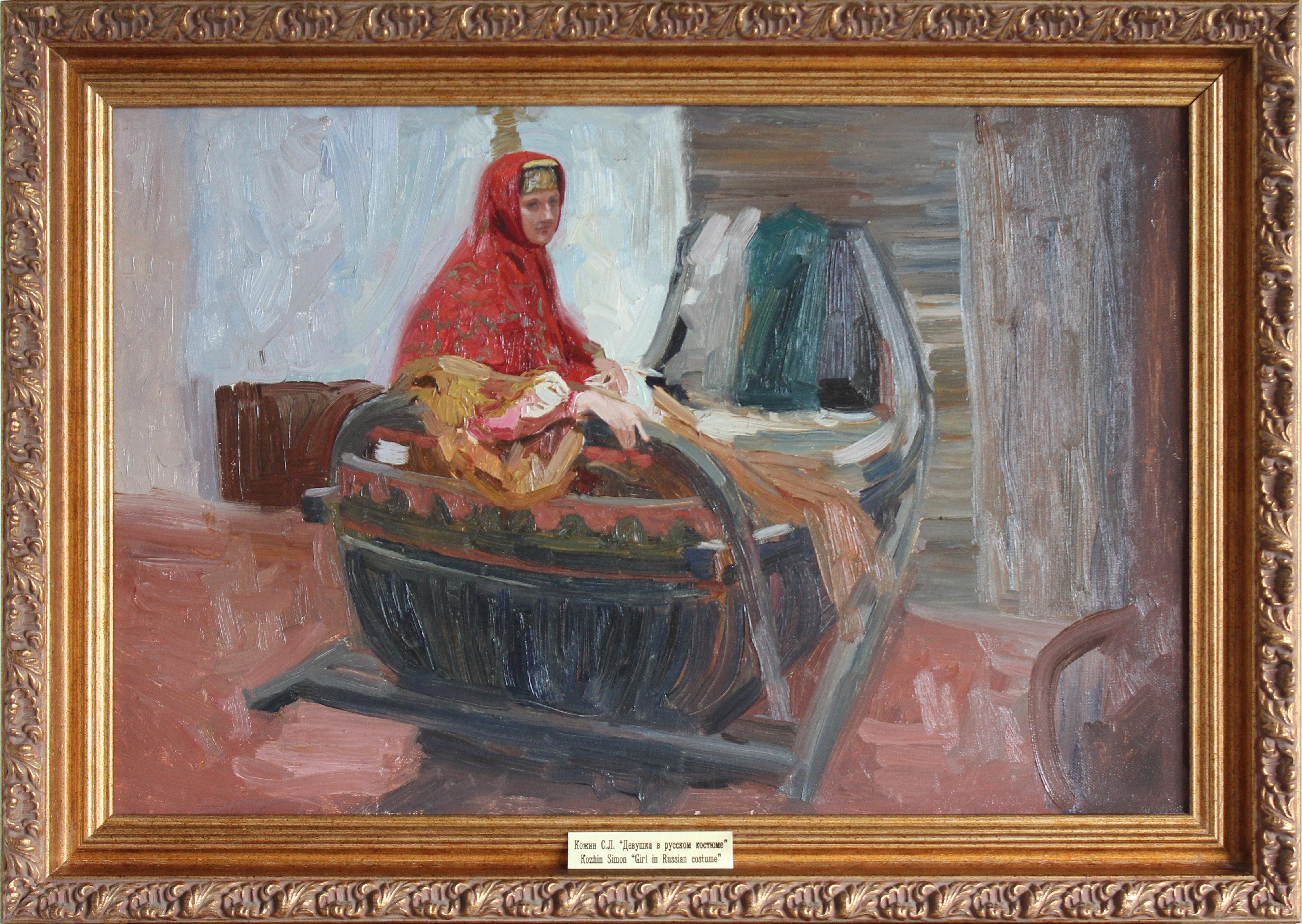 This is one of the full-scale costumed sketches of a girl sitting in a sleigh for my painting Maslenitsa. Seeing off the winter. I painted in a few hours in a workshop.
The girl is dressed in authentic street clothing of the 19th century, in which