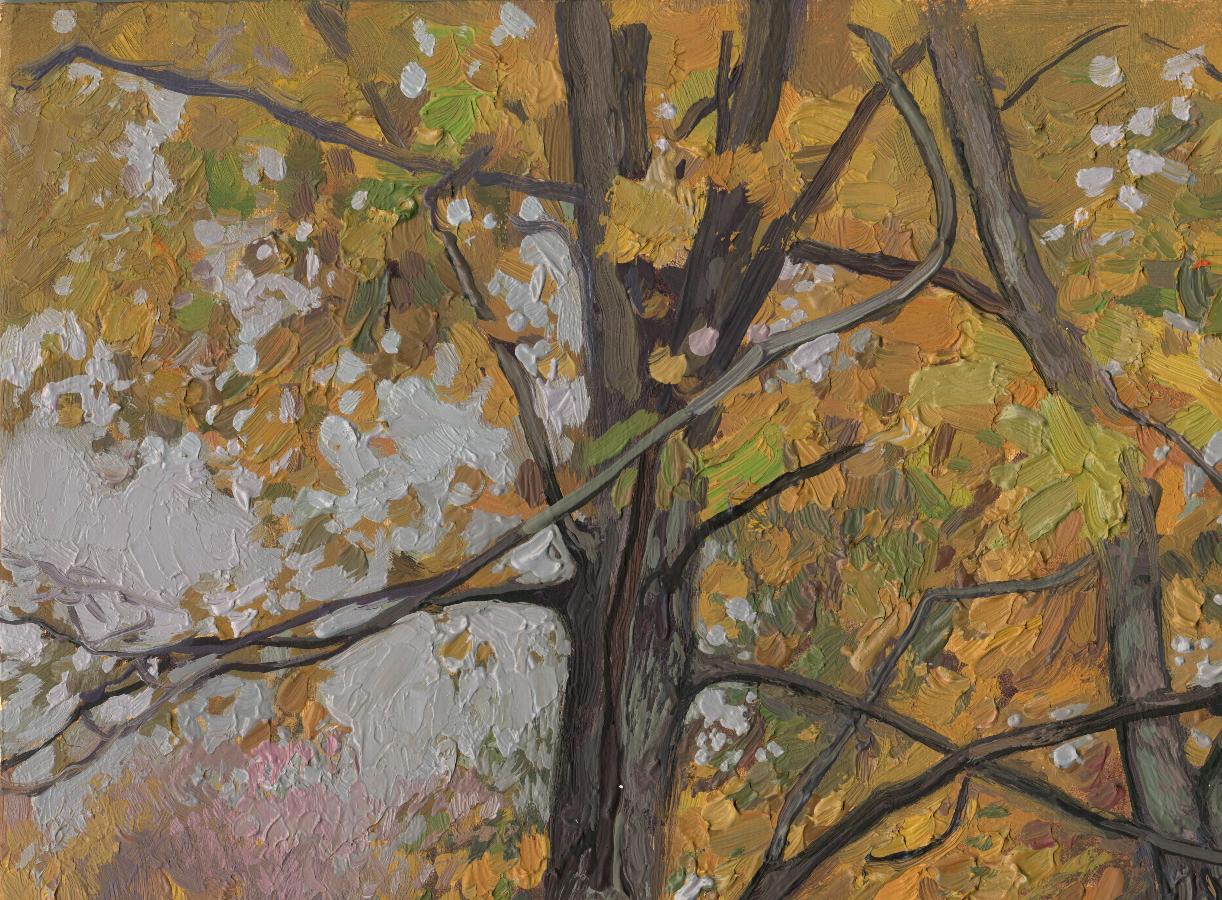 Arces dorados en Kolomenskoye - Painting de Simon Kozhin