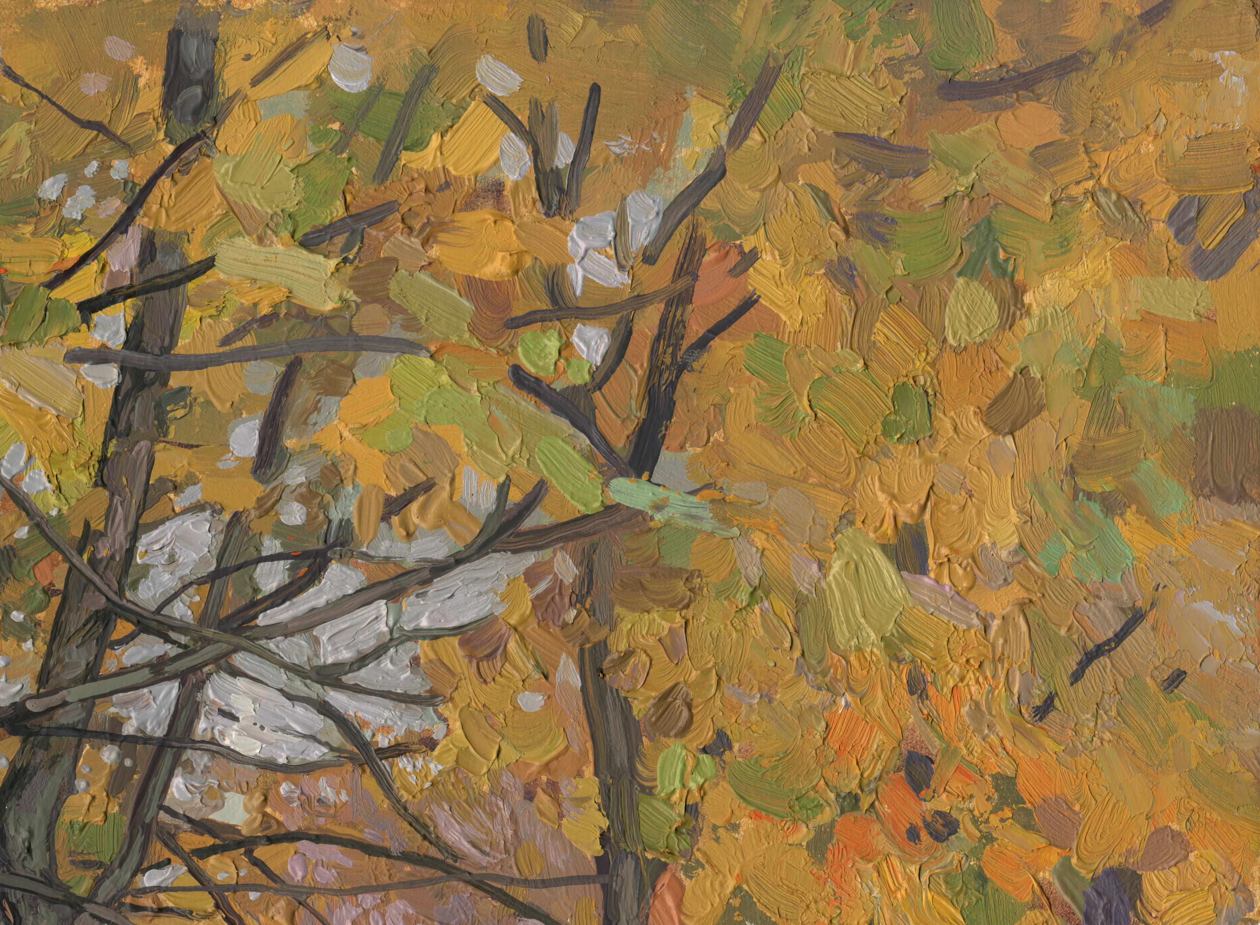 Arces dorados en Kolomenskoye - Painting Impresionista de Simon Kozhin