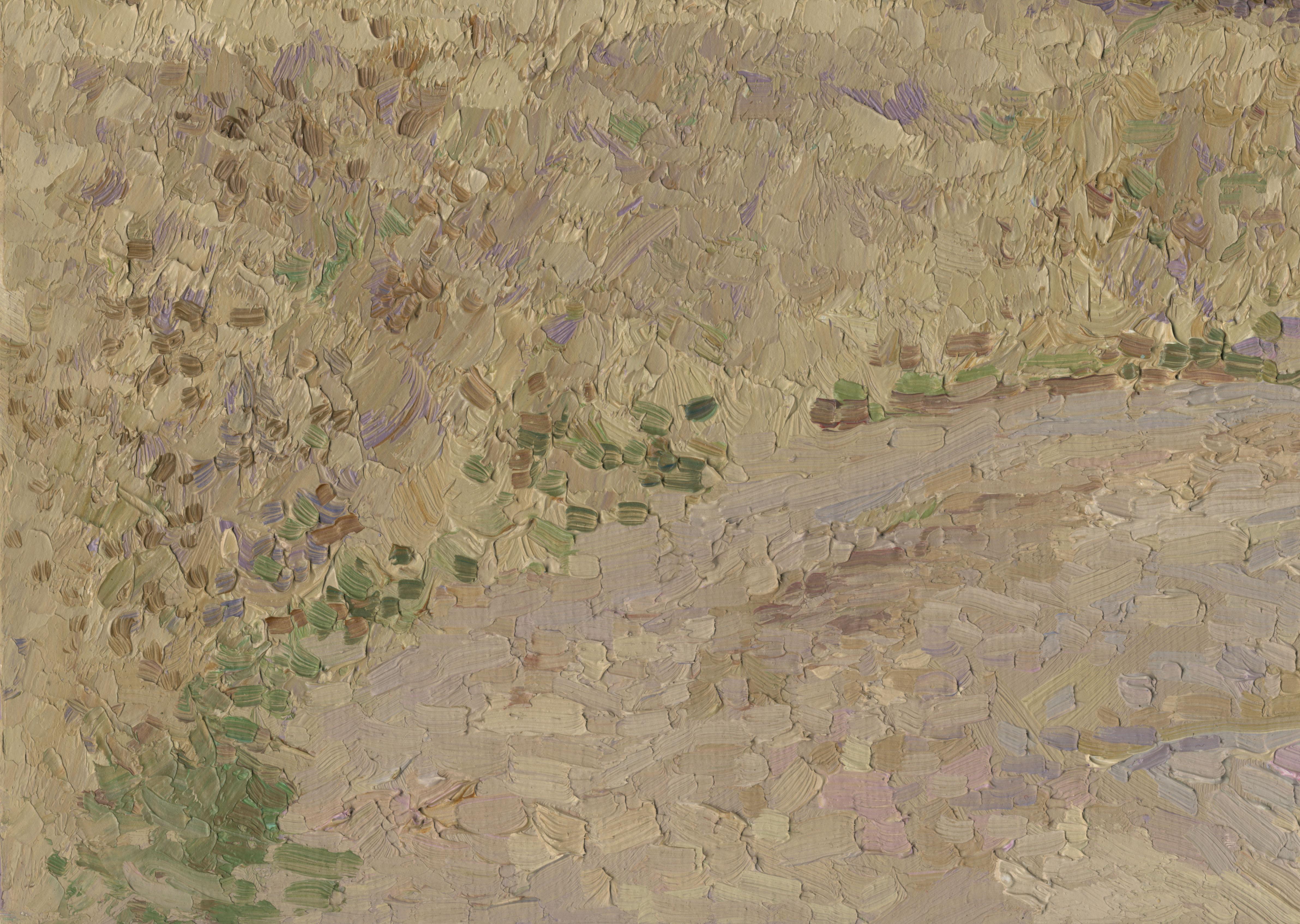 Tiempo de oro. Chamzinka - Landscape Painting Marrón de Simon Kozhin