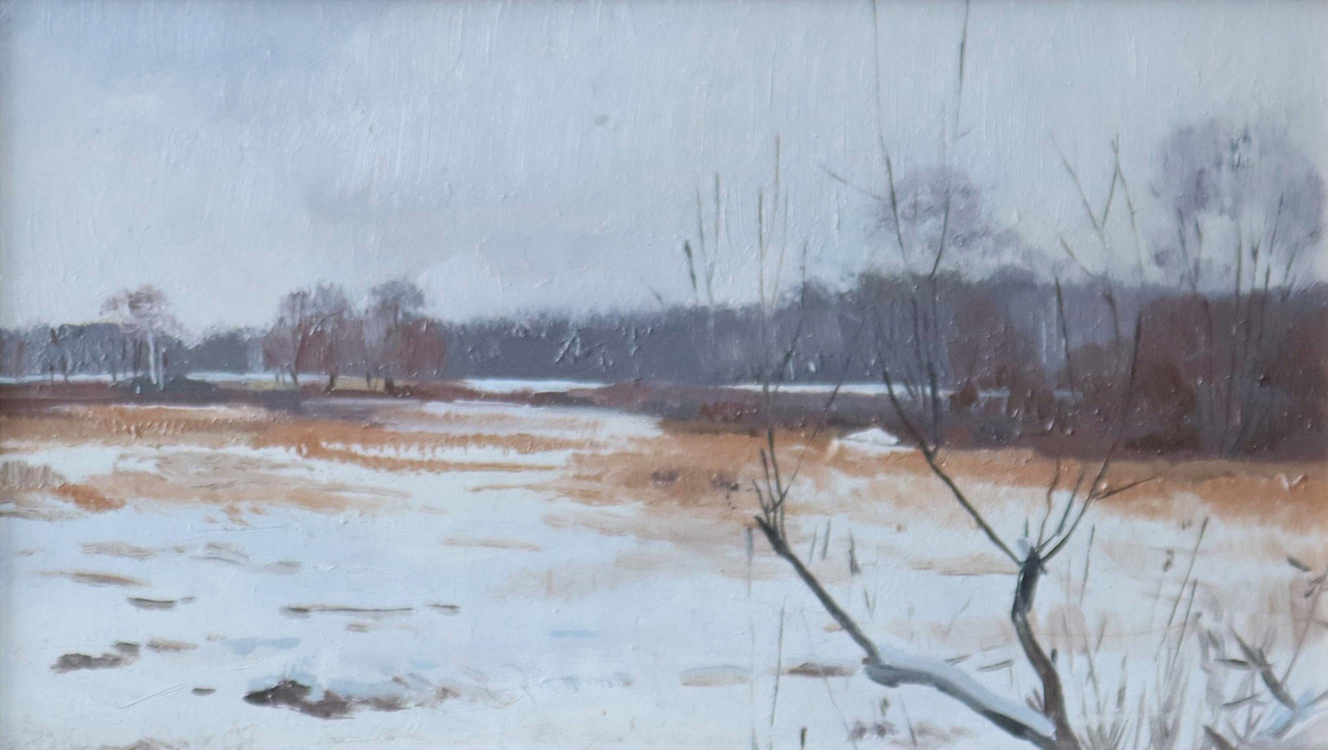 Simon Kozhin Landscape Painting - Gray day. Izmailovsky park