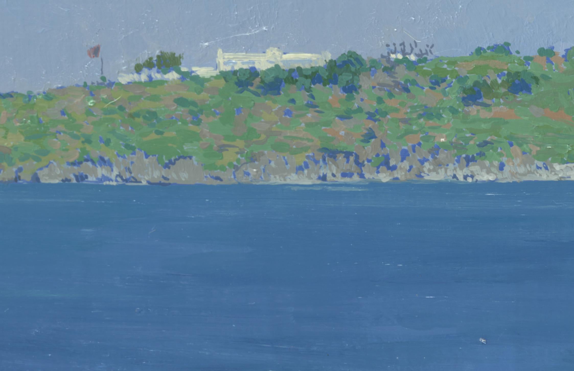 Halicarnassus harbor - Impressionist Painting by Simon Kozhin