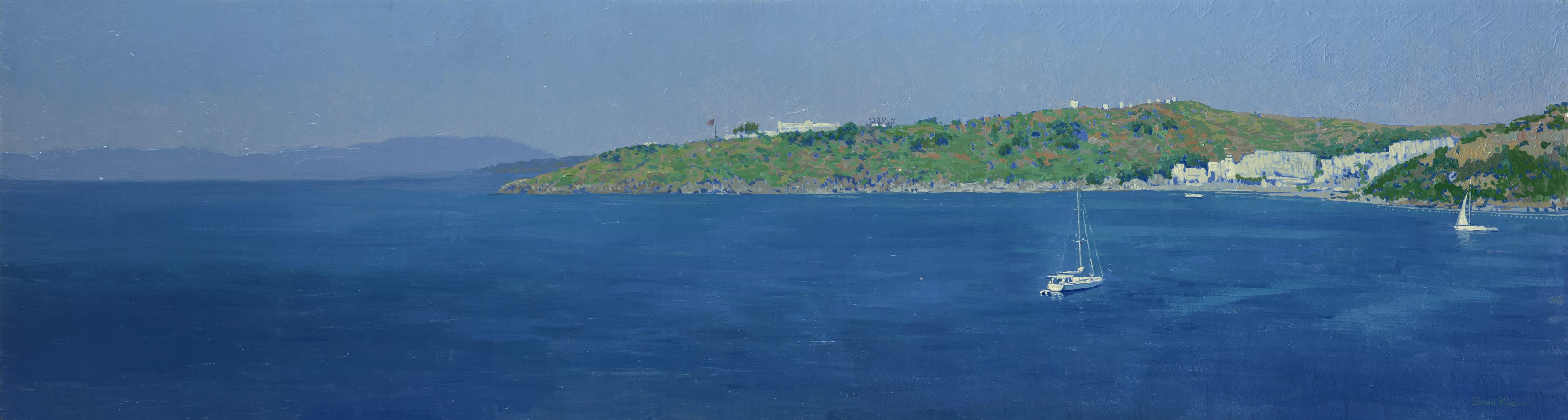 Simon Kozhin Landscape Painting - Halicarnassus harbor