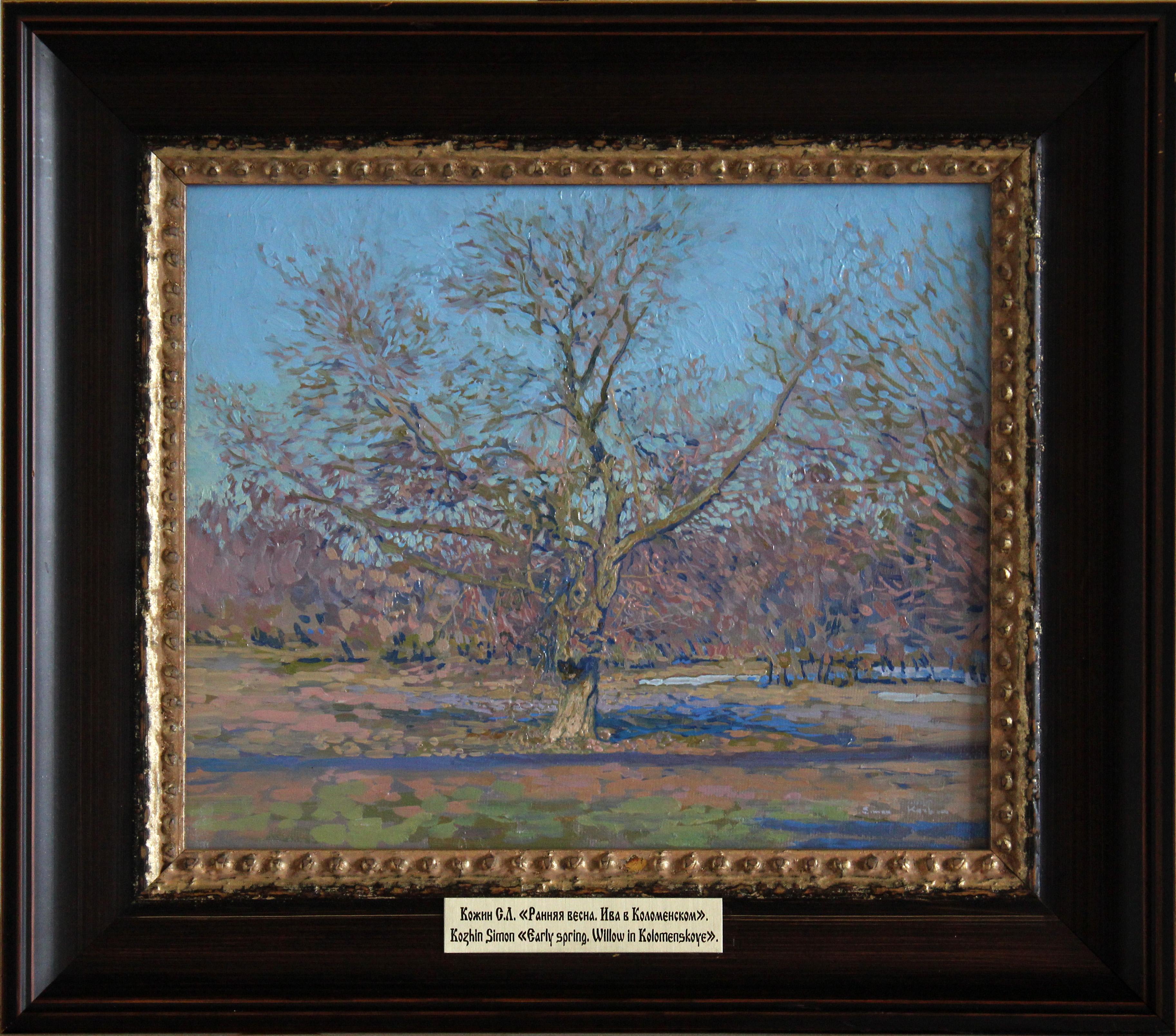 In early spring. Willow tree in Kolomenskoye by Simon Kozhin For Sale 1