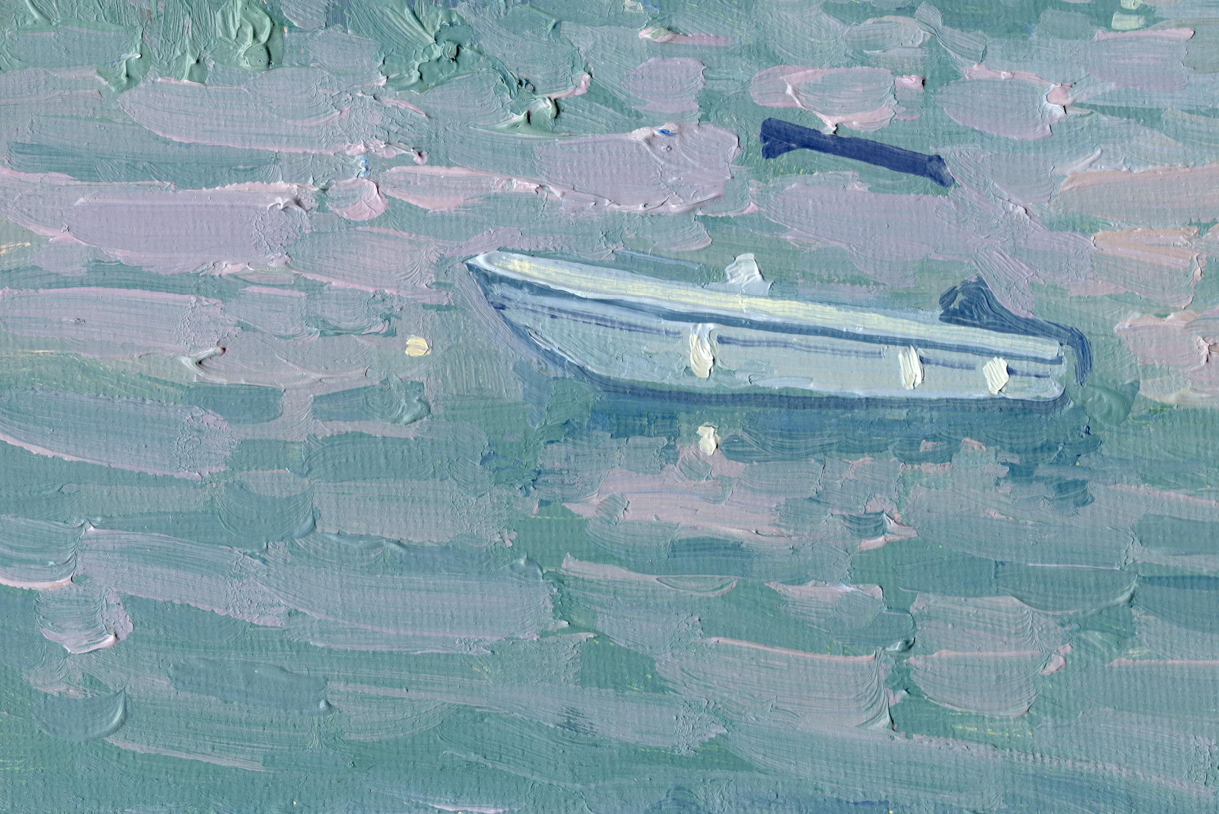 La nuit tombe sur le port de Bali en vente 9