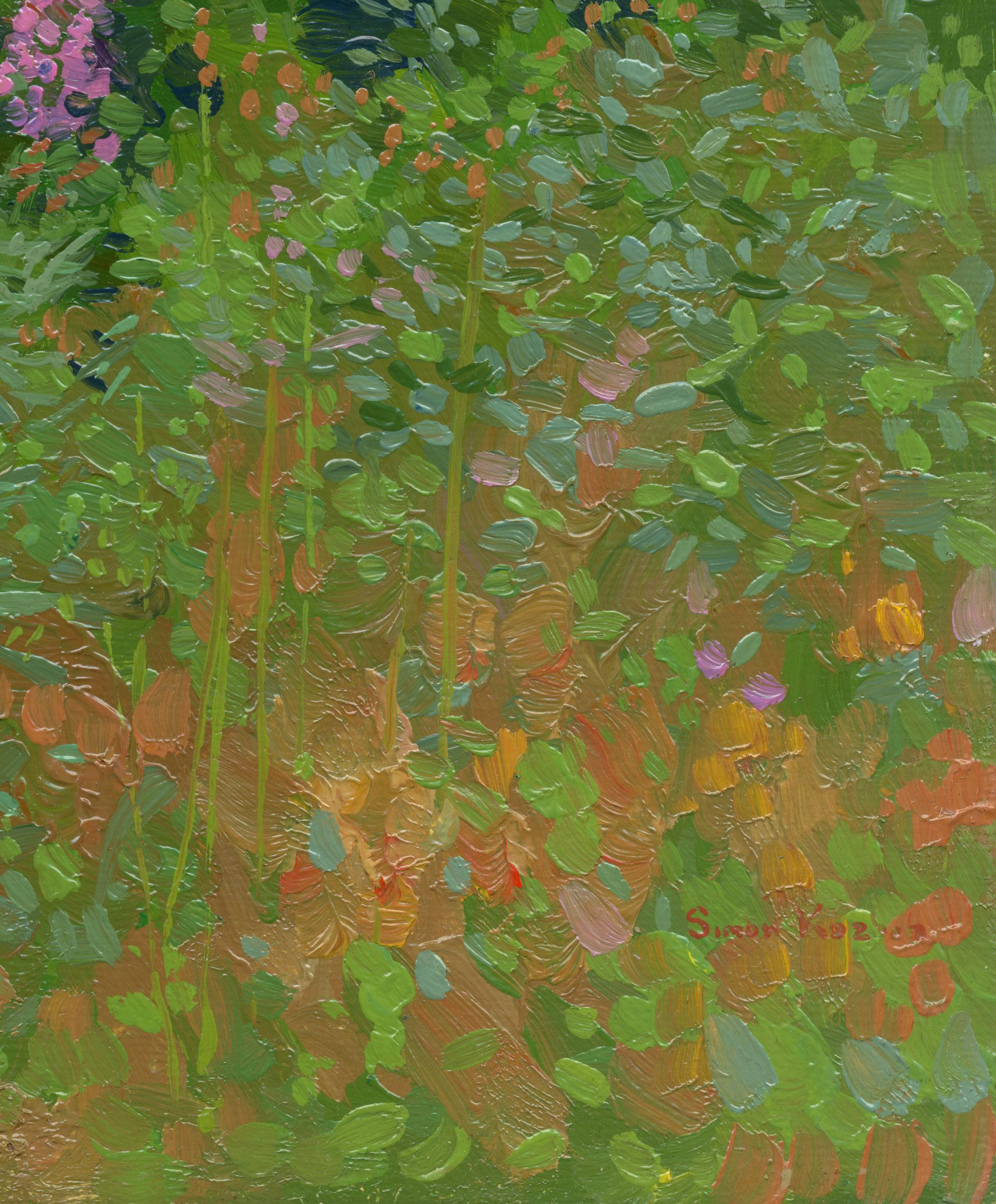 Ivan tea, fiore di campo Pittura ad olio originale impressionista di Simon Kozhin in vendita 10