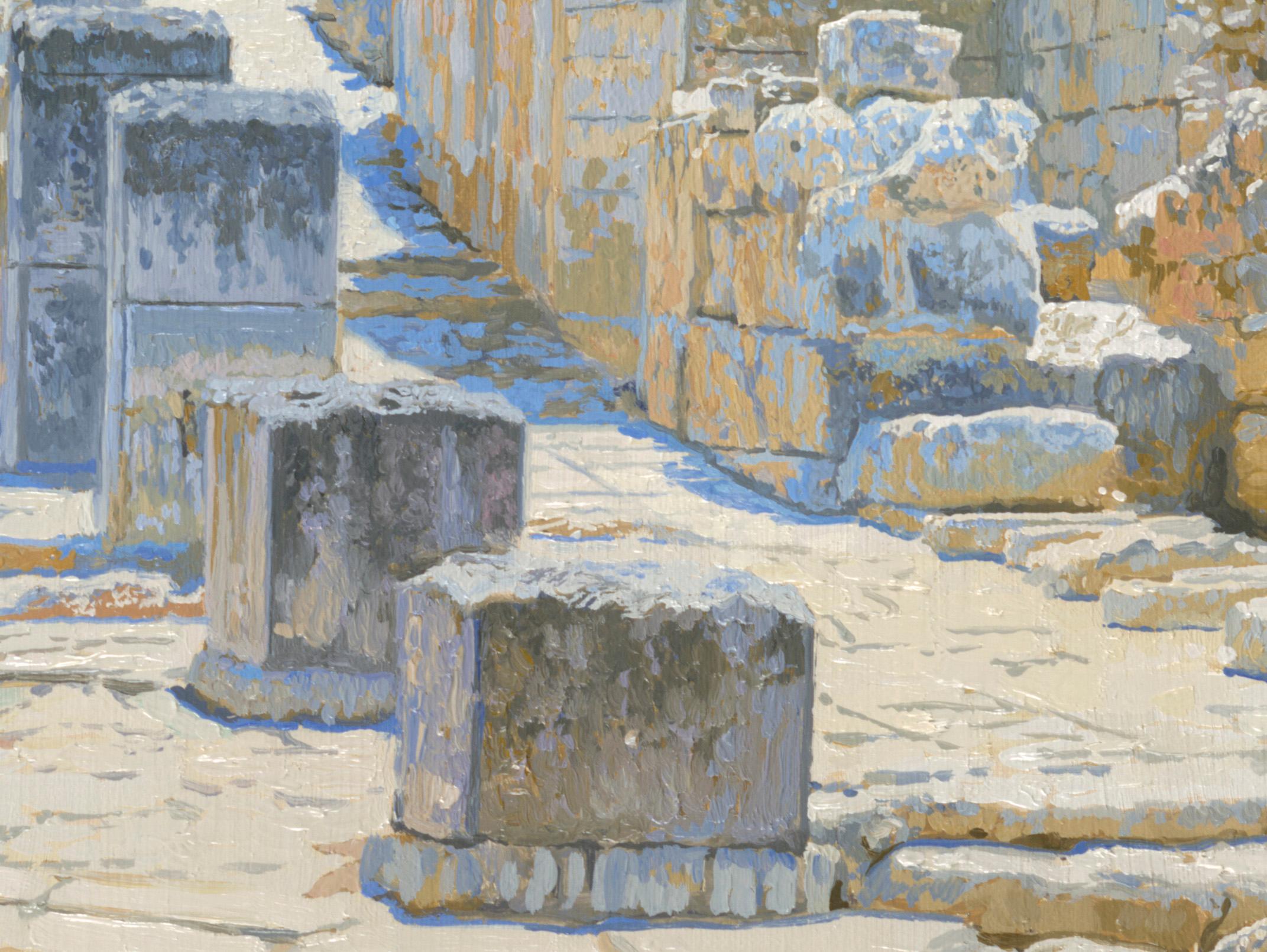 Cnosos. Creta - Landscape Painting Gris de Simon Kozhin