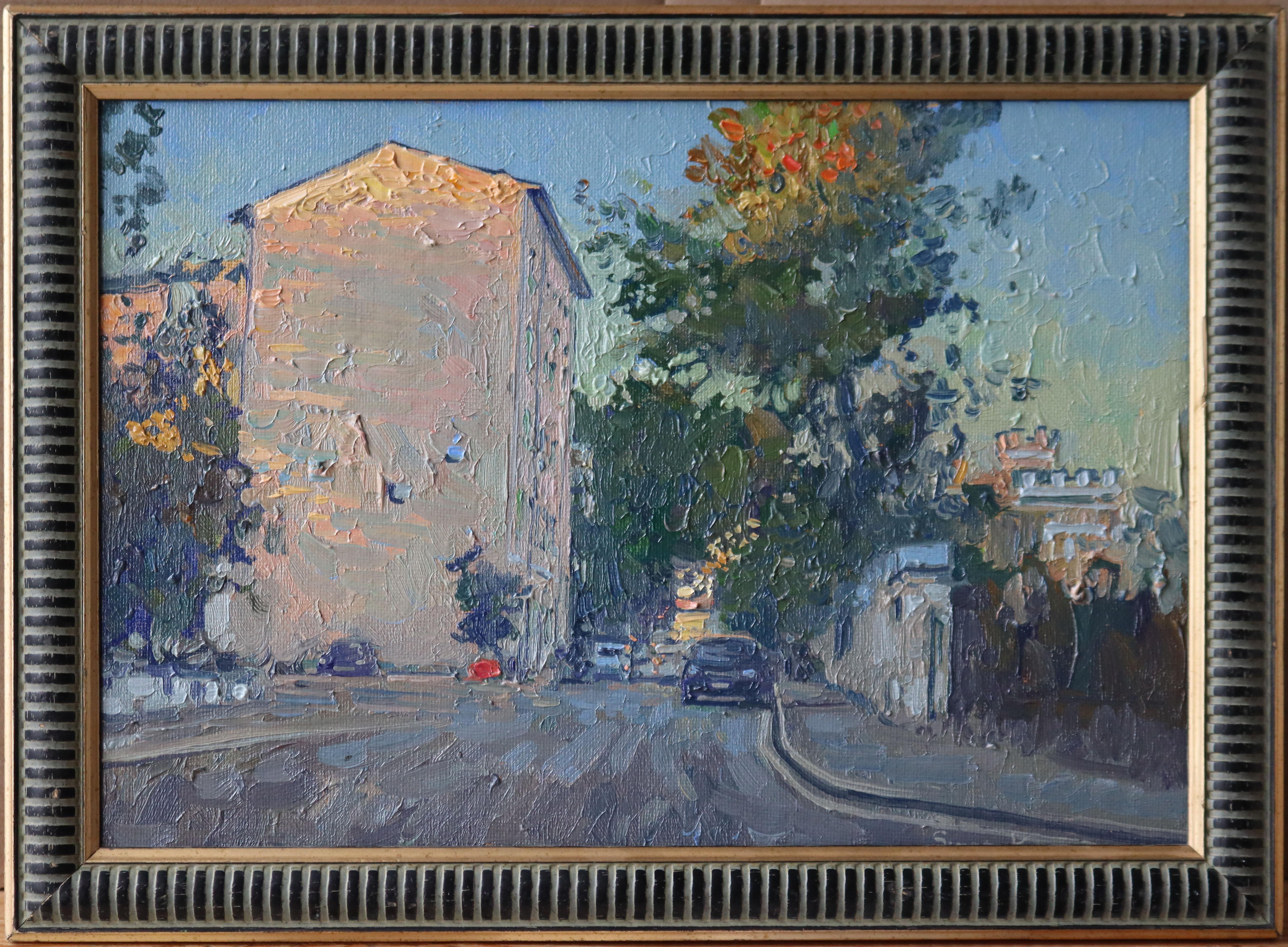 Kolpachny Lane - Painting by Simon Kozhin