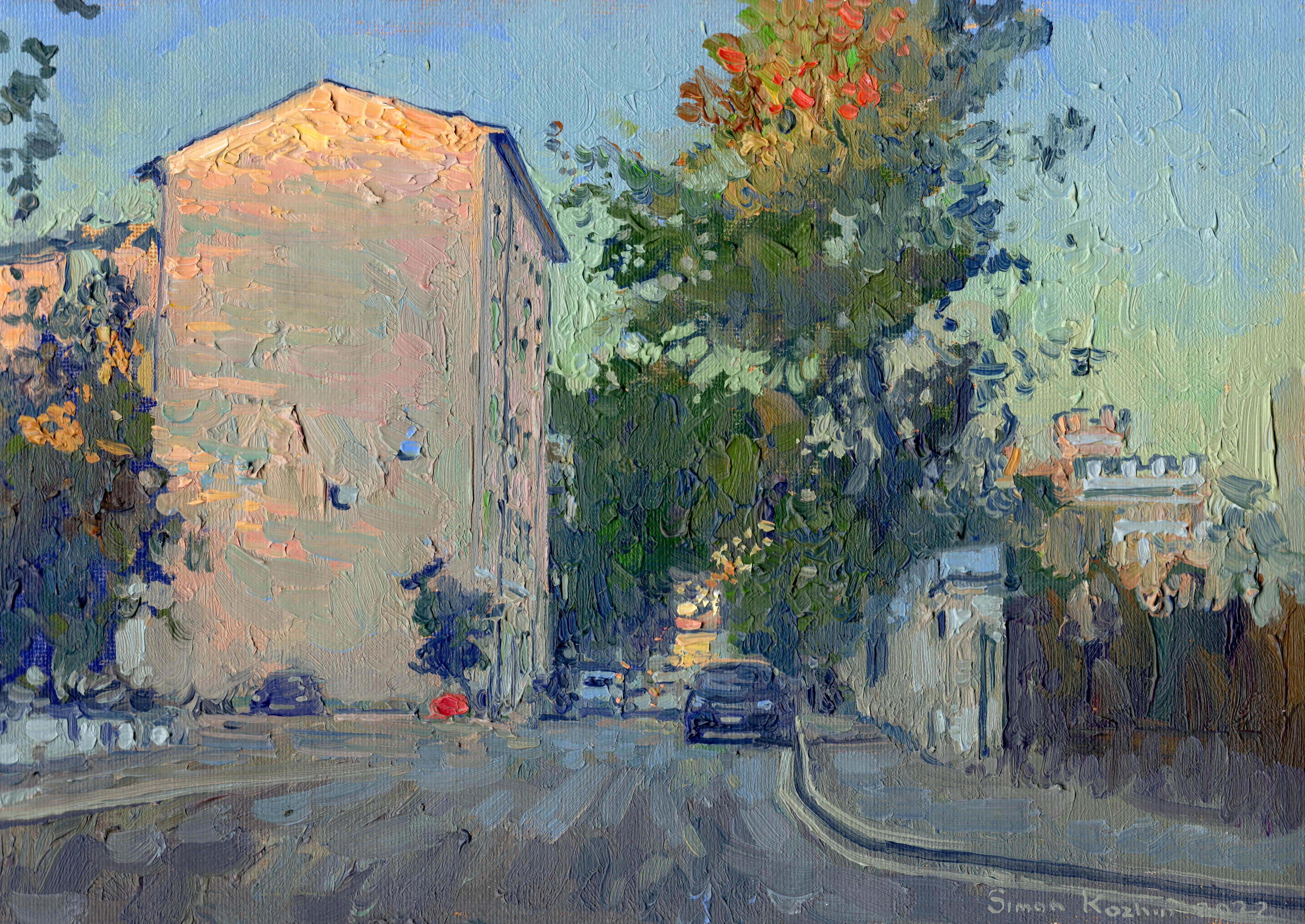 Simon Kozhin Landscape Painting - Kolpachny Lane