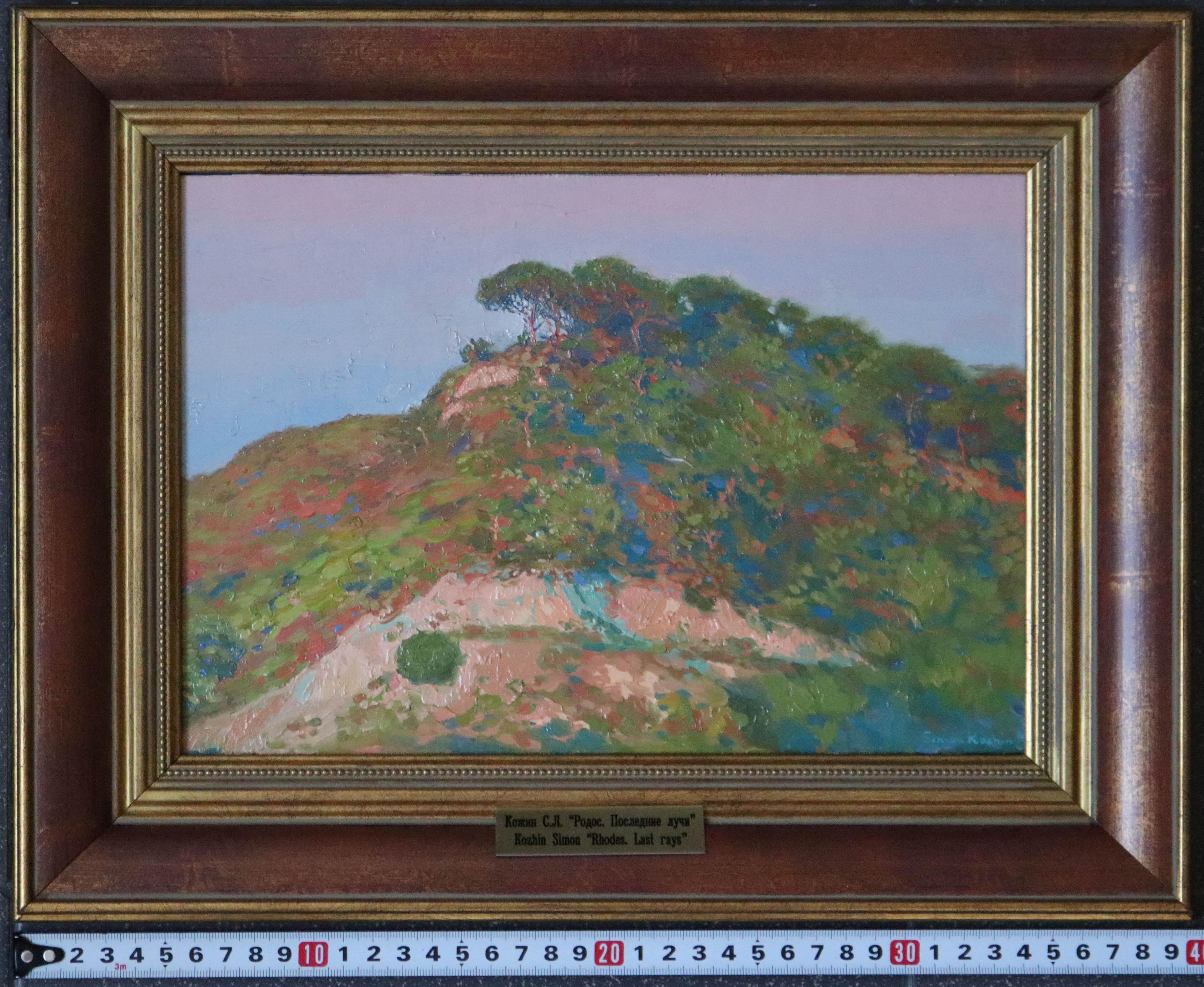 Last rays. Rhodes. Greece, Impressionist Pleinair Oil Painting by Simon Kozhin For Sale 7
