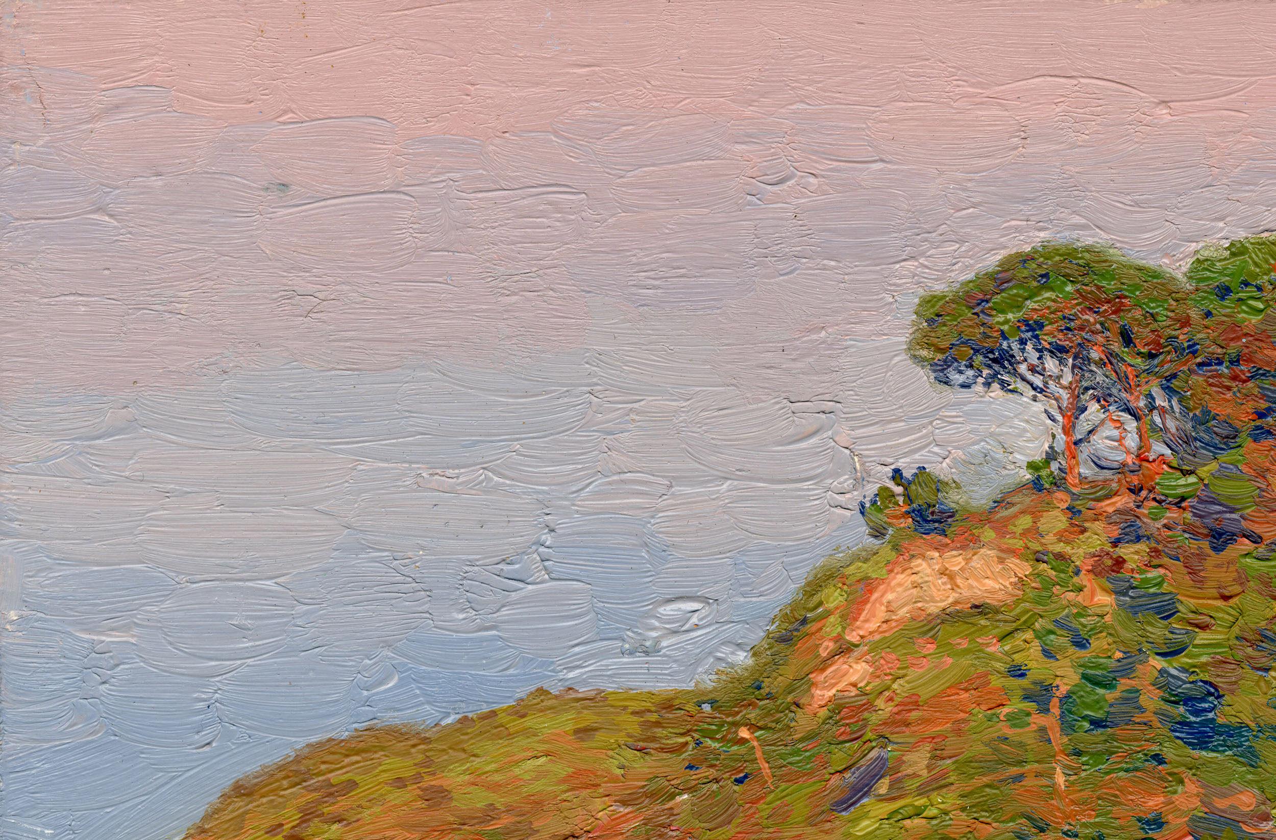Last rays. Rhodes. Greece, Impressionist Pleinair Oil Painting by Simon Kozhin For Sale 13