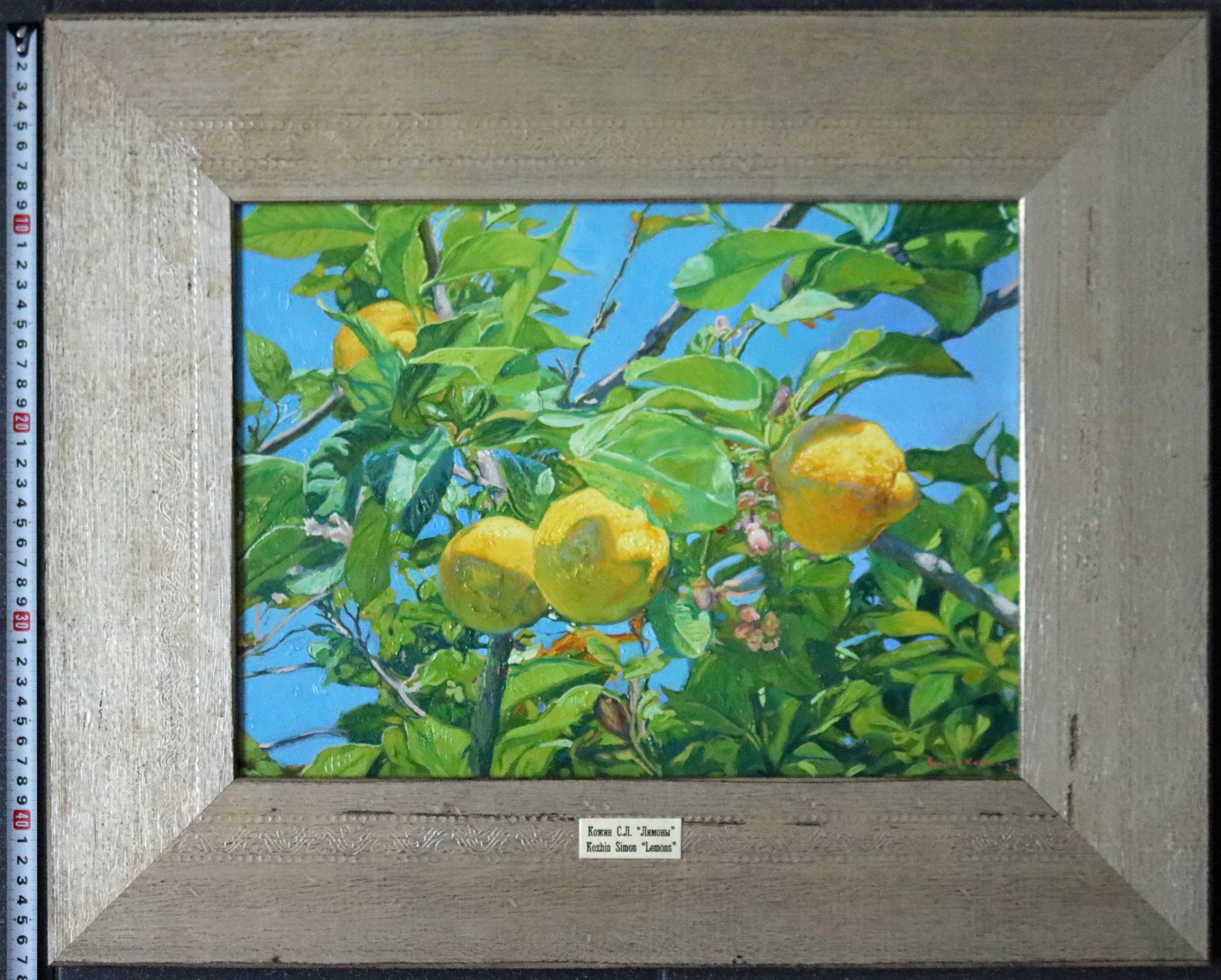 Lemons, Oil Painting Impressionist Style, Still life fruit, Citrus garden trees 6