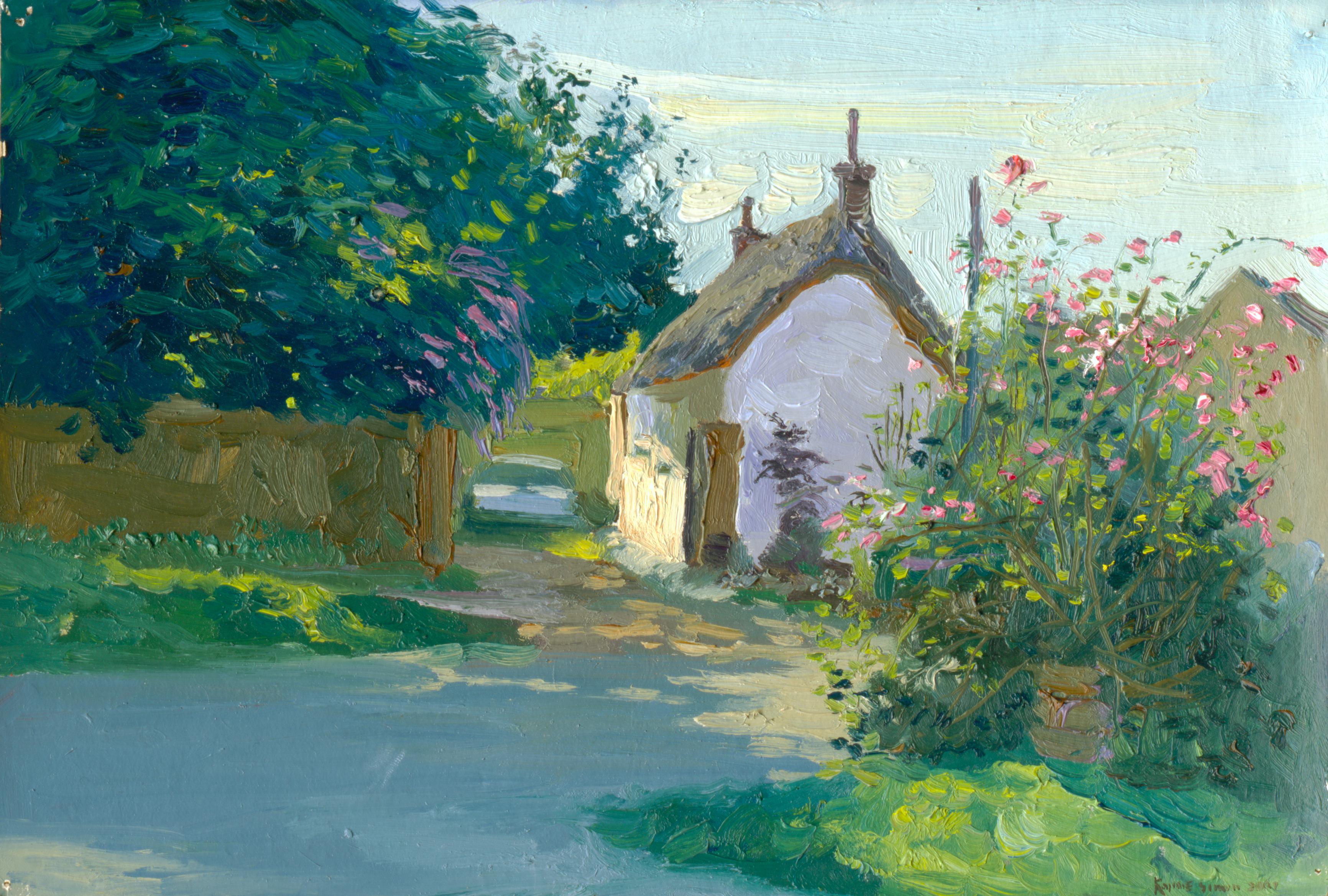 Simon Kozhin Landscape Painting - Little cottage. Haddenham