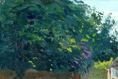 Little Cottage, Haddenham - Impressionist Oil Painting, 2000s