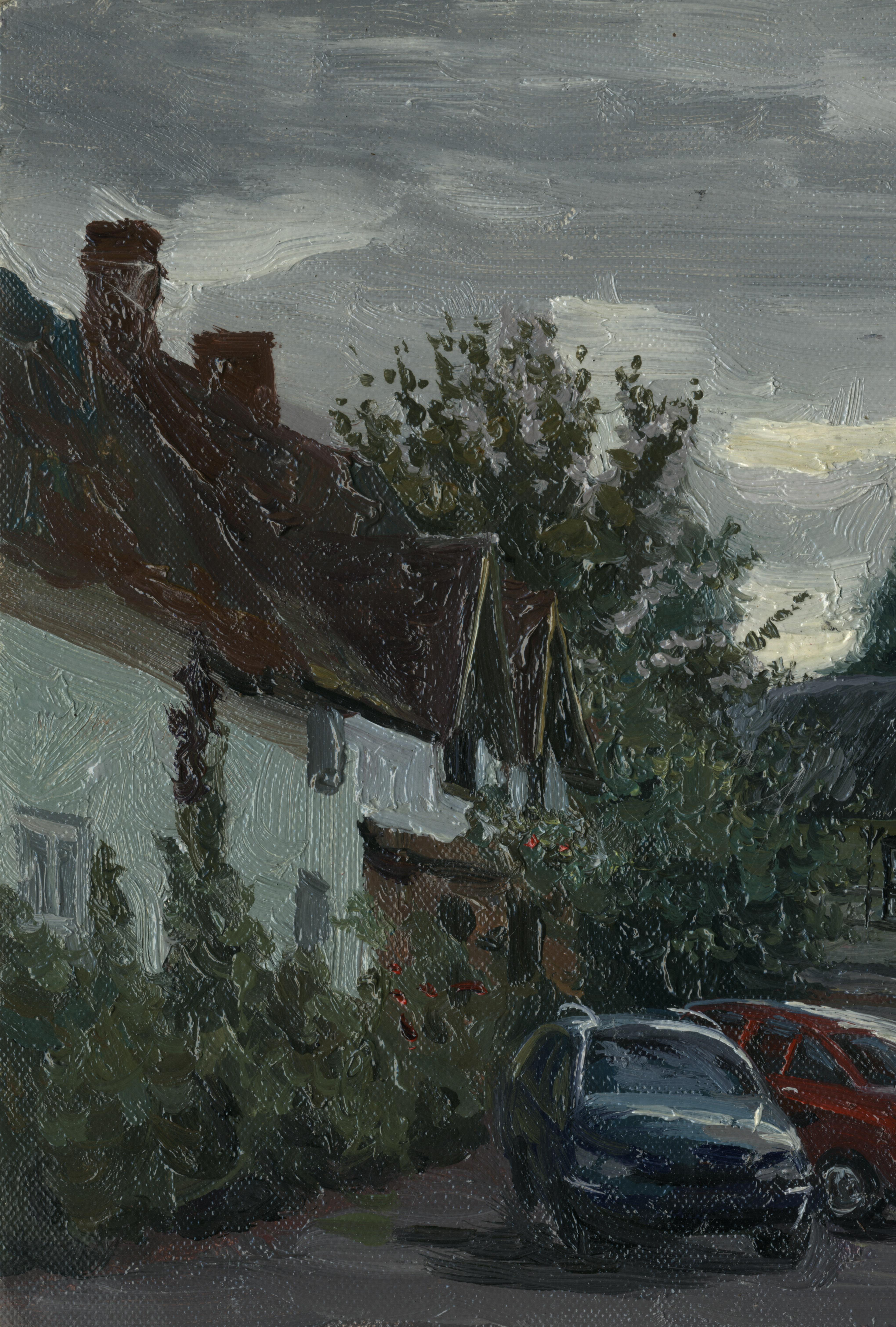 Long Crendon. Calle Hyde - Painting de Simon Kozhin