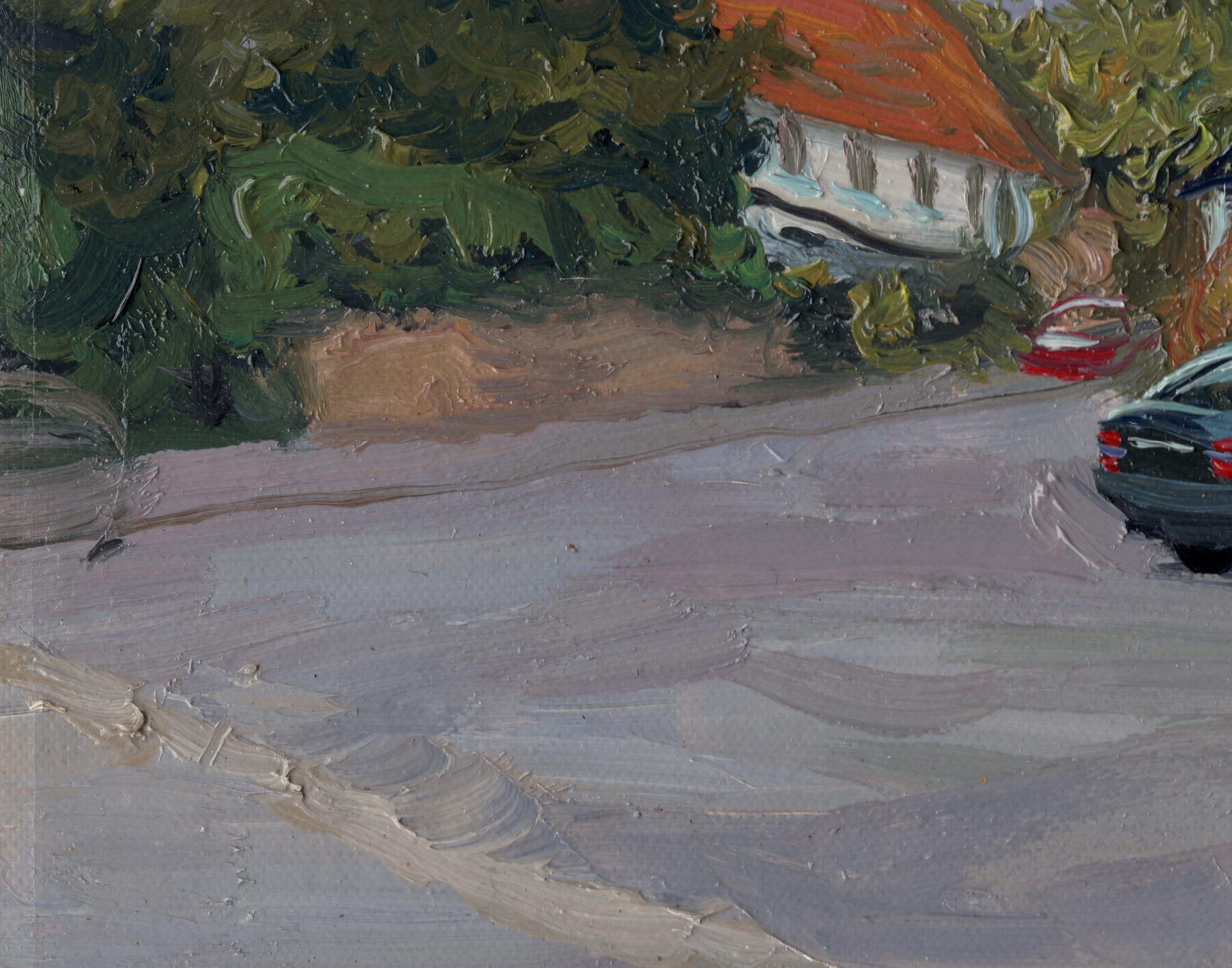 High Wycombe. Buckinghamshire - Gray Landscape Painting by Simon Kozhin